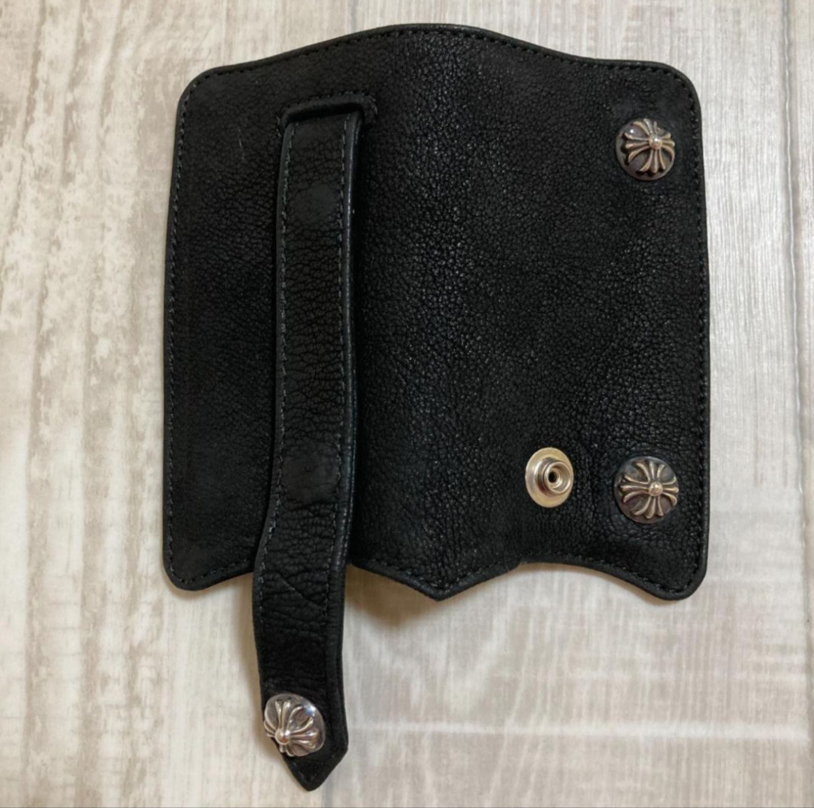 CHROME HEARTS クロムハーツ クロスボタン キーケース レザー