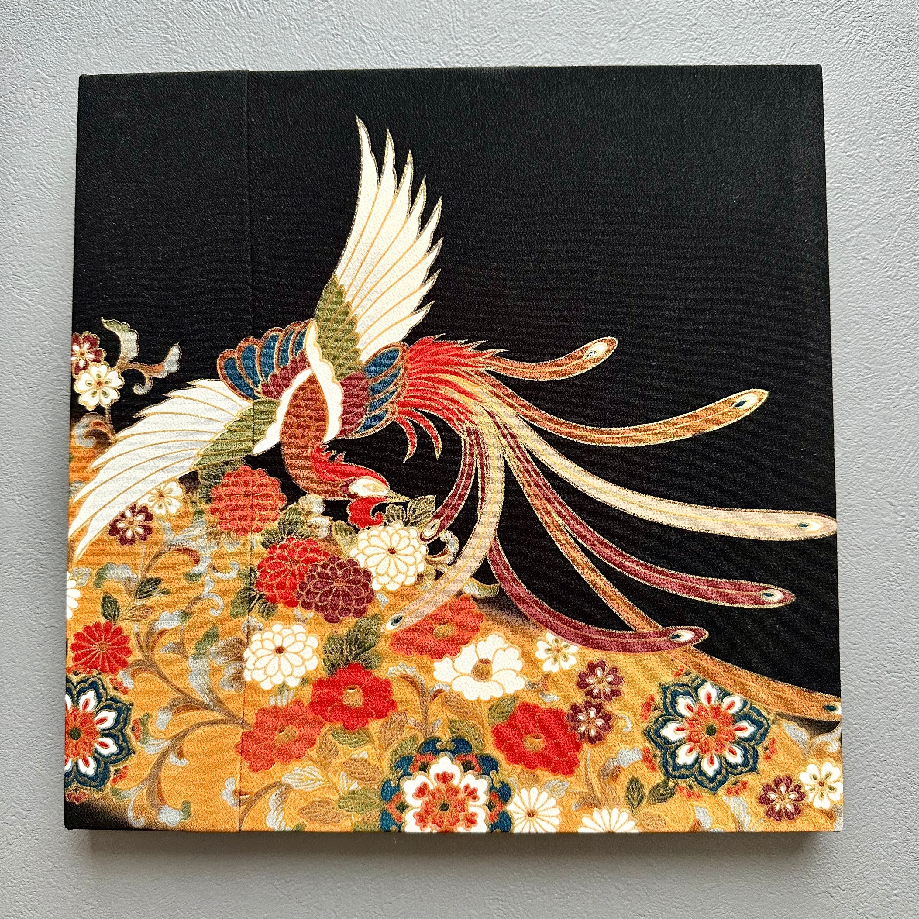 Kimono fabric panel 30×30cm 着物のファブリックパネル とりどりの