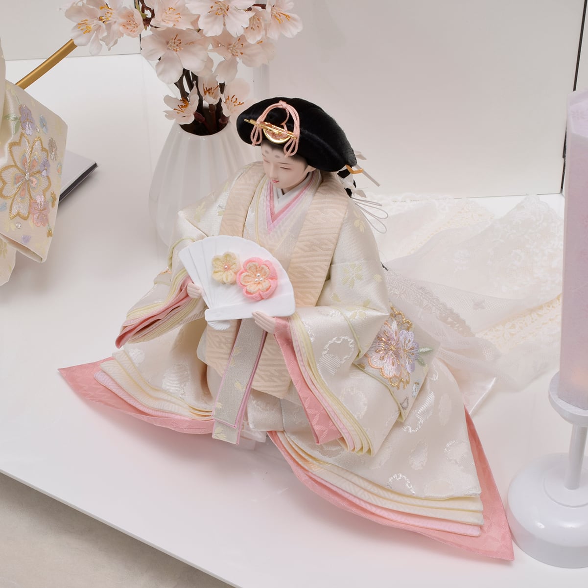 雛人形 親王飾り【雪桜】YUKIZAKURA｜立雛｜おしゃれ｜モダン