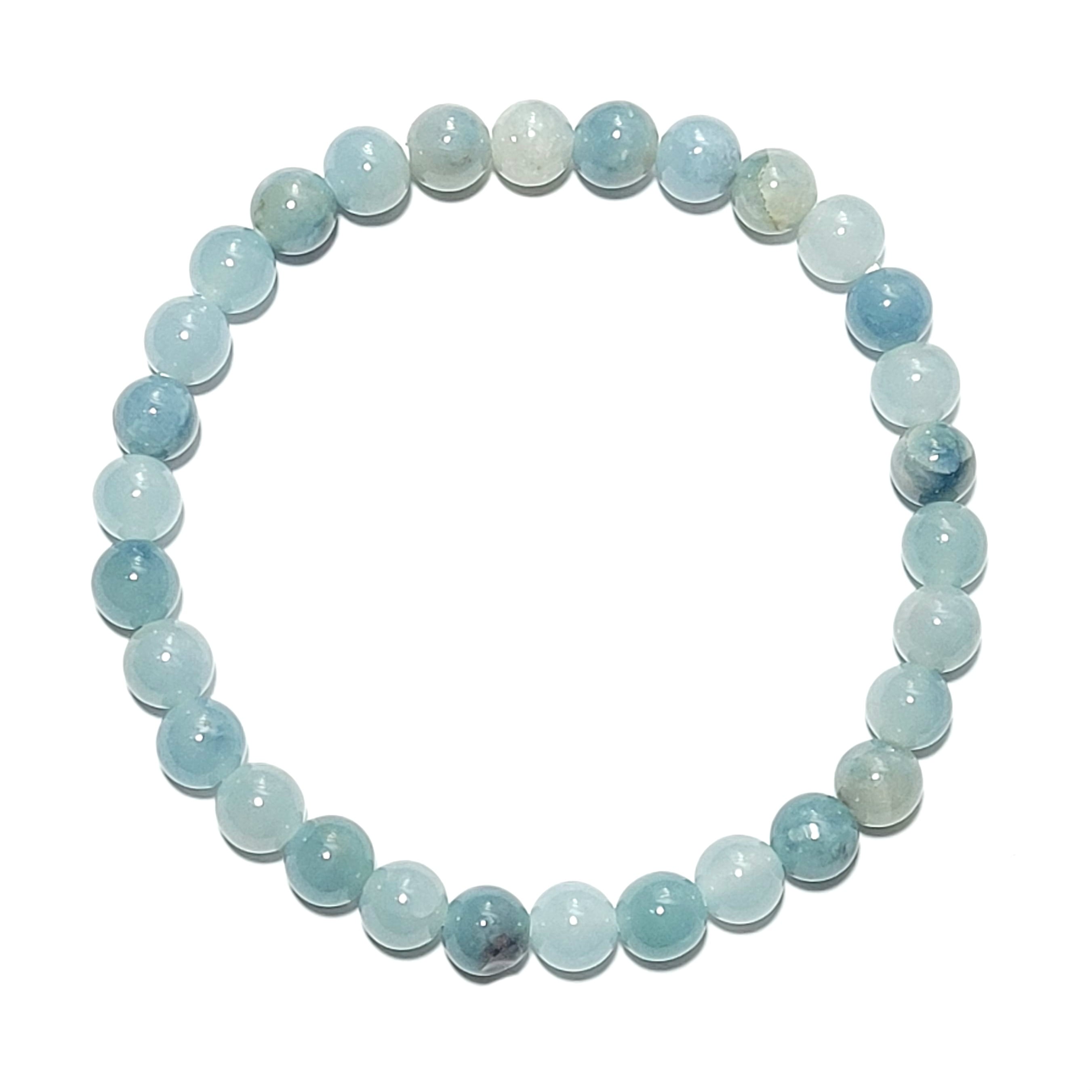 6㍉玉 入コン沢翡翠 ｻｲｽﾞ15~16cm 糸魚川翡翠ブレスレットBR0277