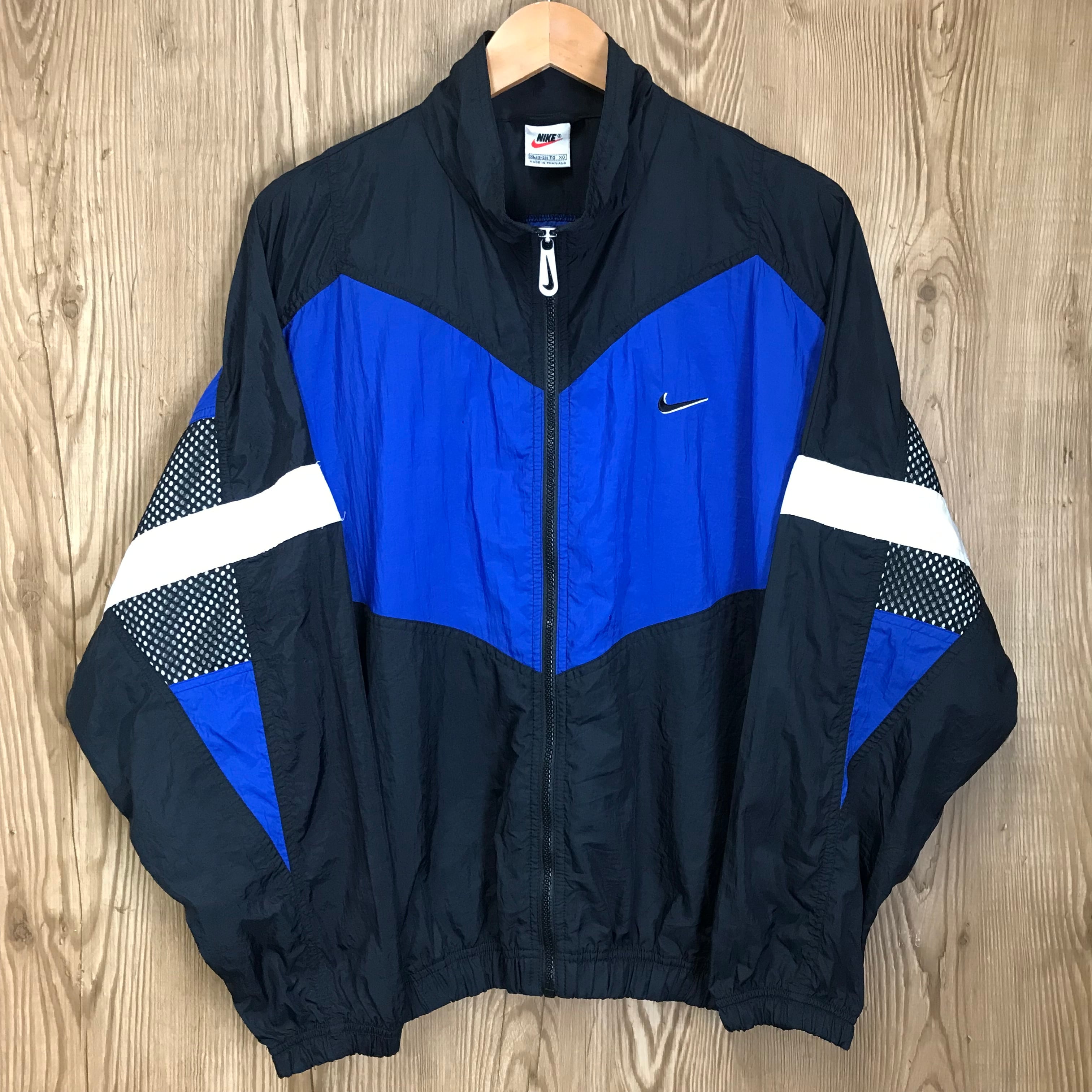 90s VINTAGE 白タグ NIKE ナイロンジャケット サイズ表記 XL(18-20