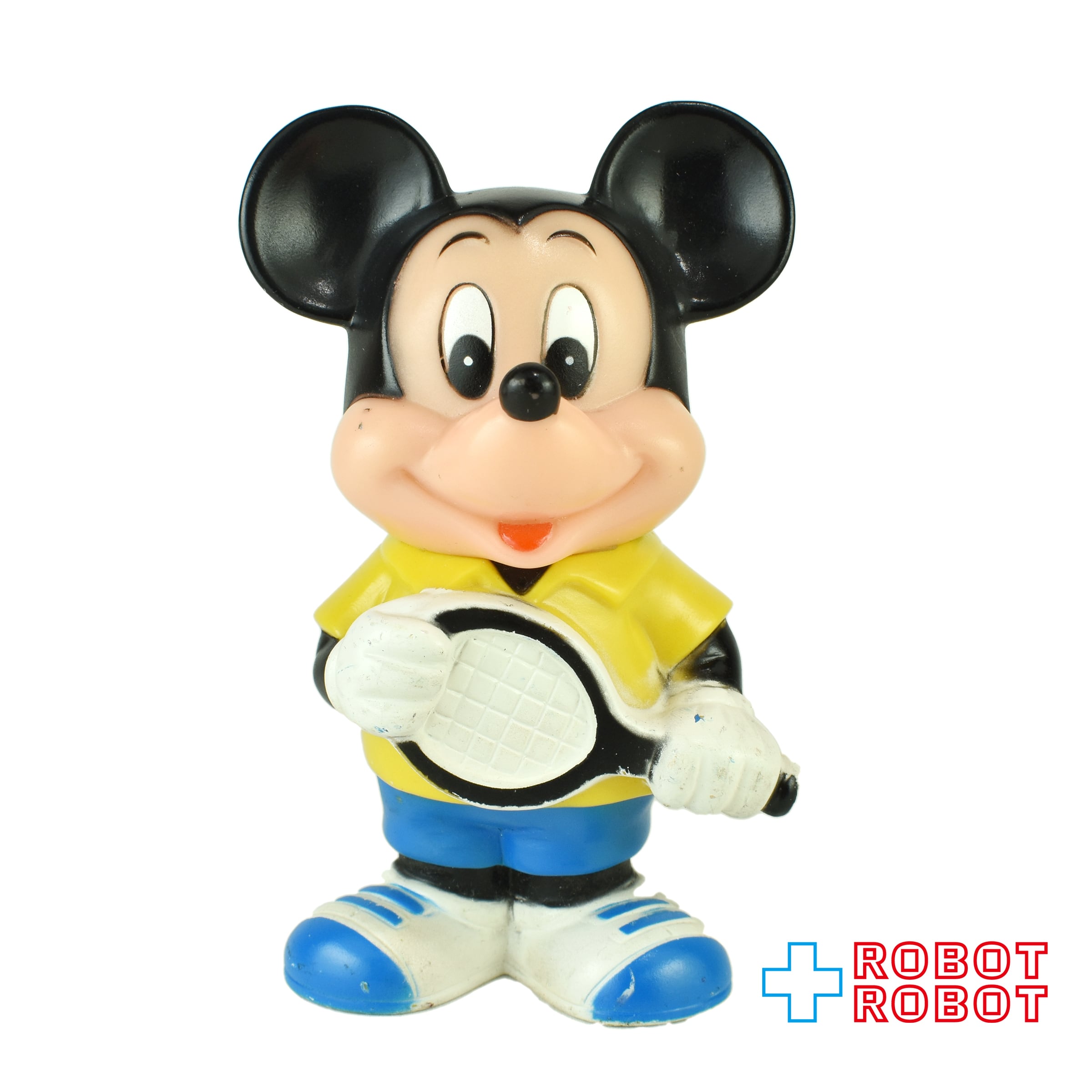 三菱銀行 ディズニー ミッキーマウス テニス ソフビ貯金箱 | ROBOTROBOT