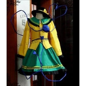 K1316 東方Project 東方地霊殿 古明地こいし 風 コスプレ衣装+ウィッグ