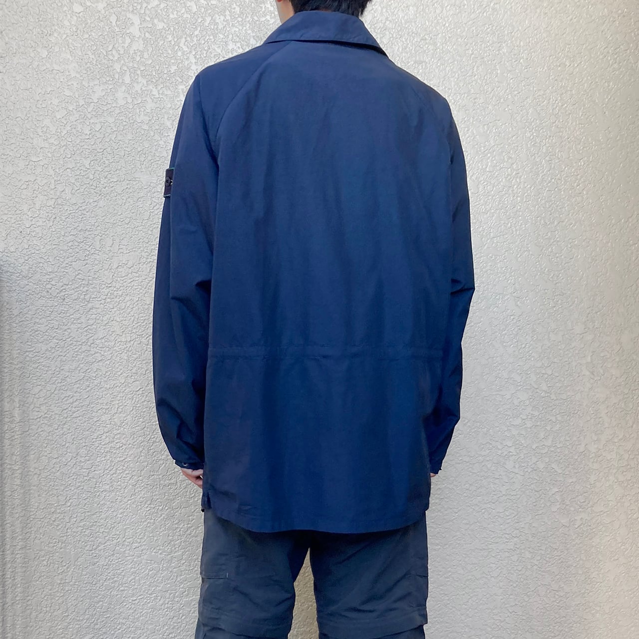 STONE ISLAND S/S 1998 NAVY NYLON OVERSHIRT JACKET L GREEN EDGE