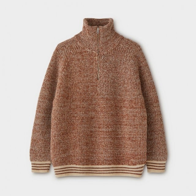 PHIGVEL - HALF ZIP SPORTING SWEATER | HUMAN and THINGS