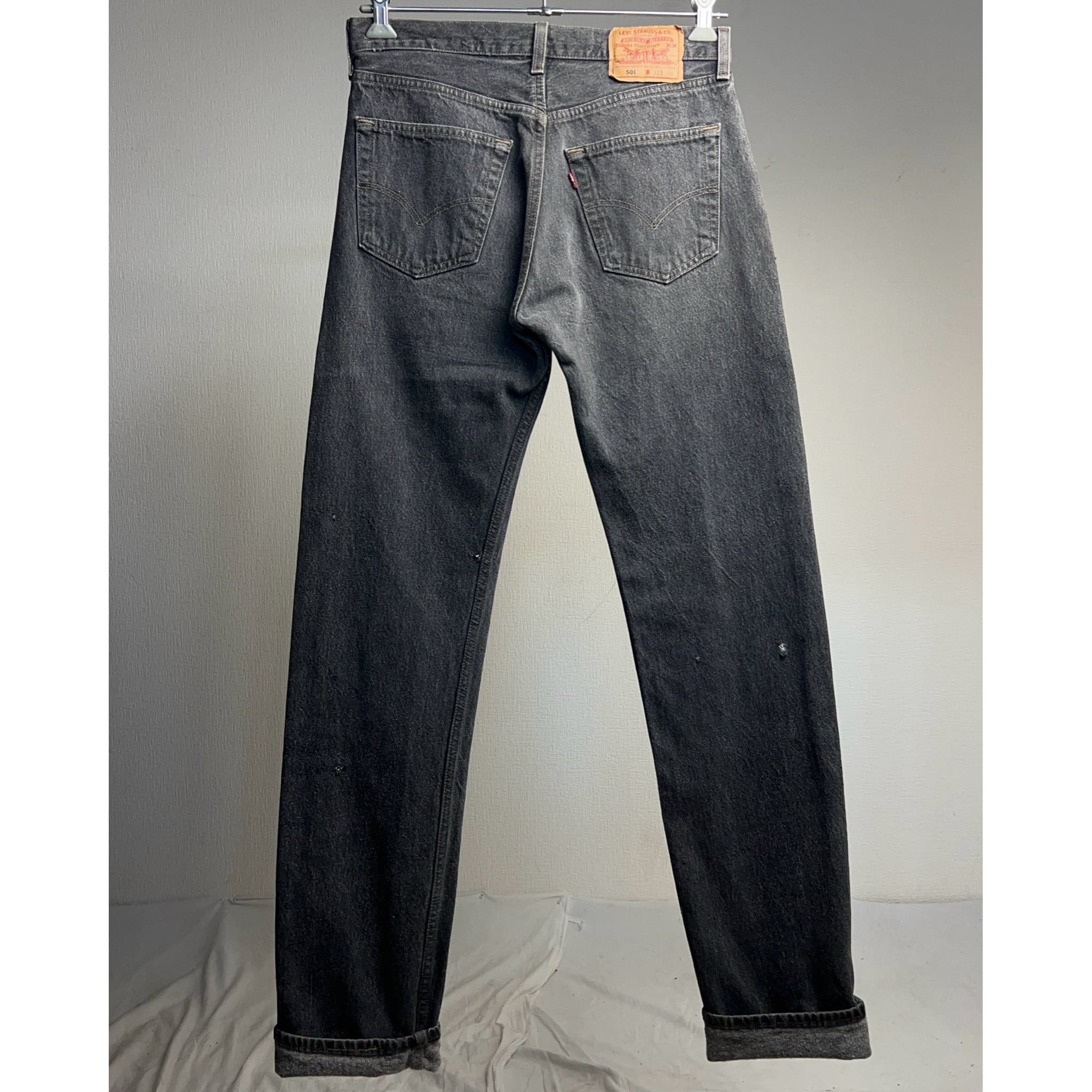 90's Levi's 501 先染めブラックデニム MADE IN U.S.A. BLACK DENIM