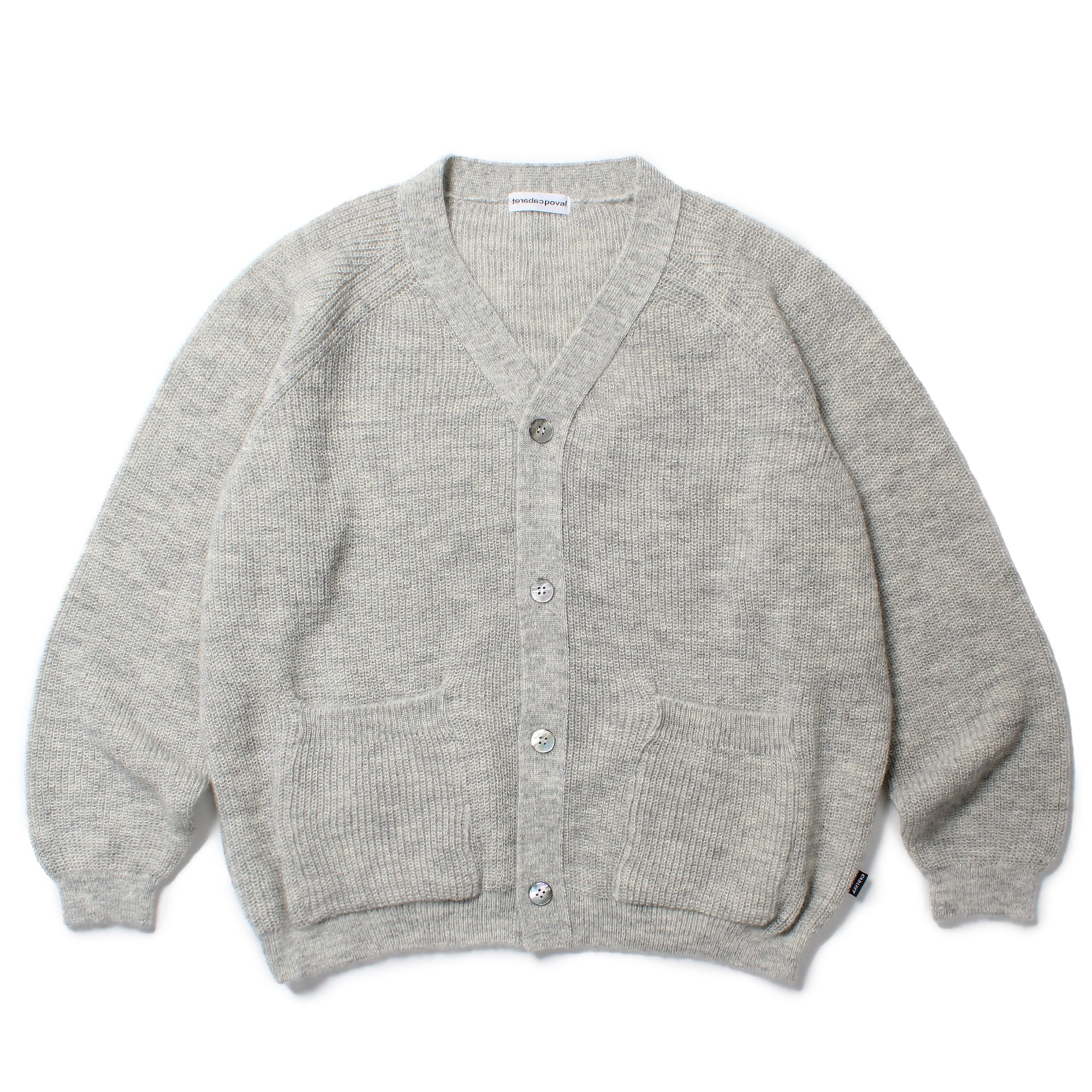 CABARET POVAL / MOHAIR CARDIGAN / MELANGE GREY | DEXIM