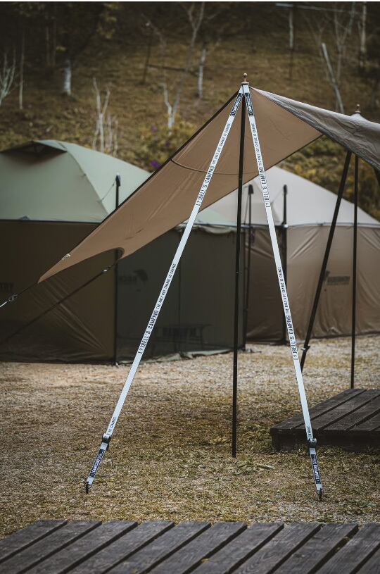 Bell's Camping】[＼] CAMPCORD ガイロープ グレー CAMPCORD 機能