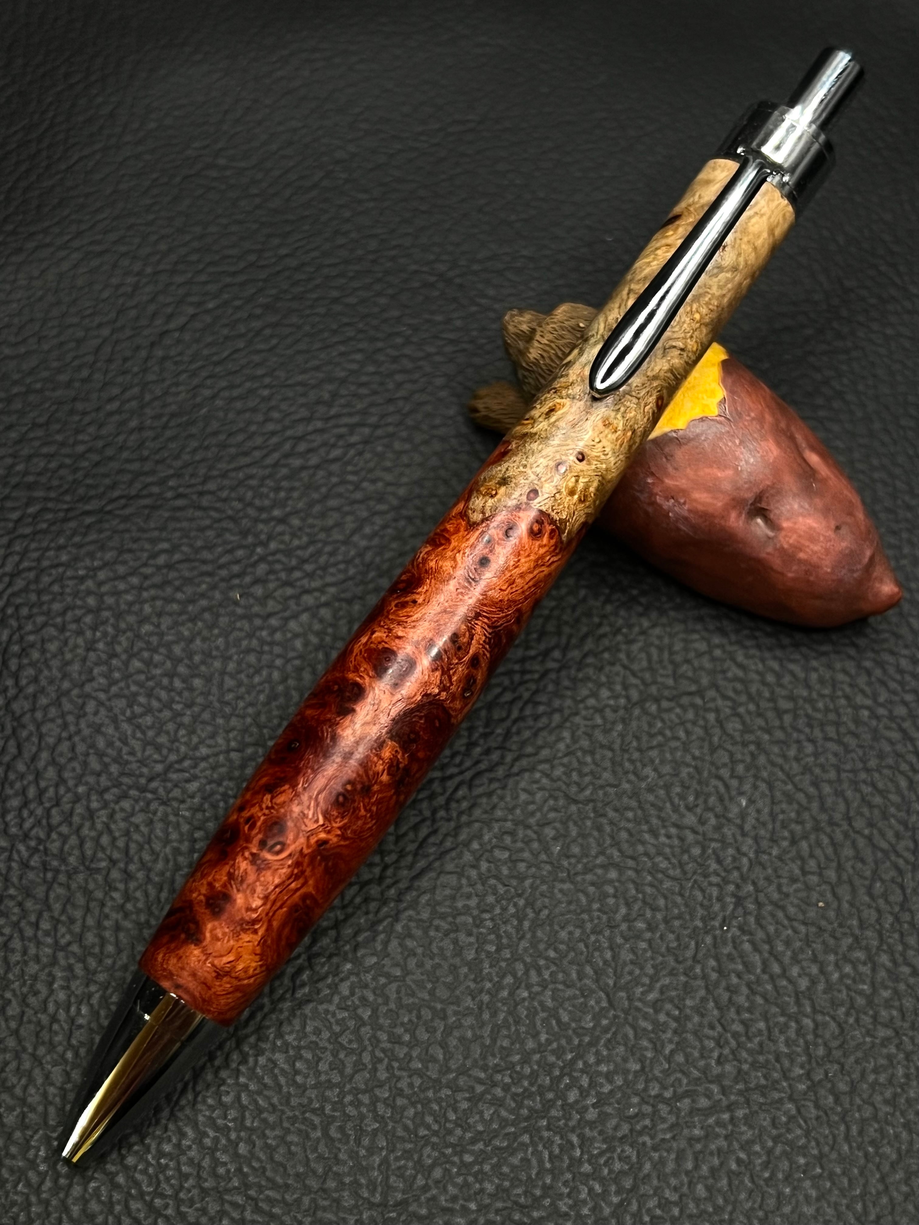 14 極上＋花梨紅白 ボールペン | こぶた工房