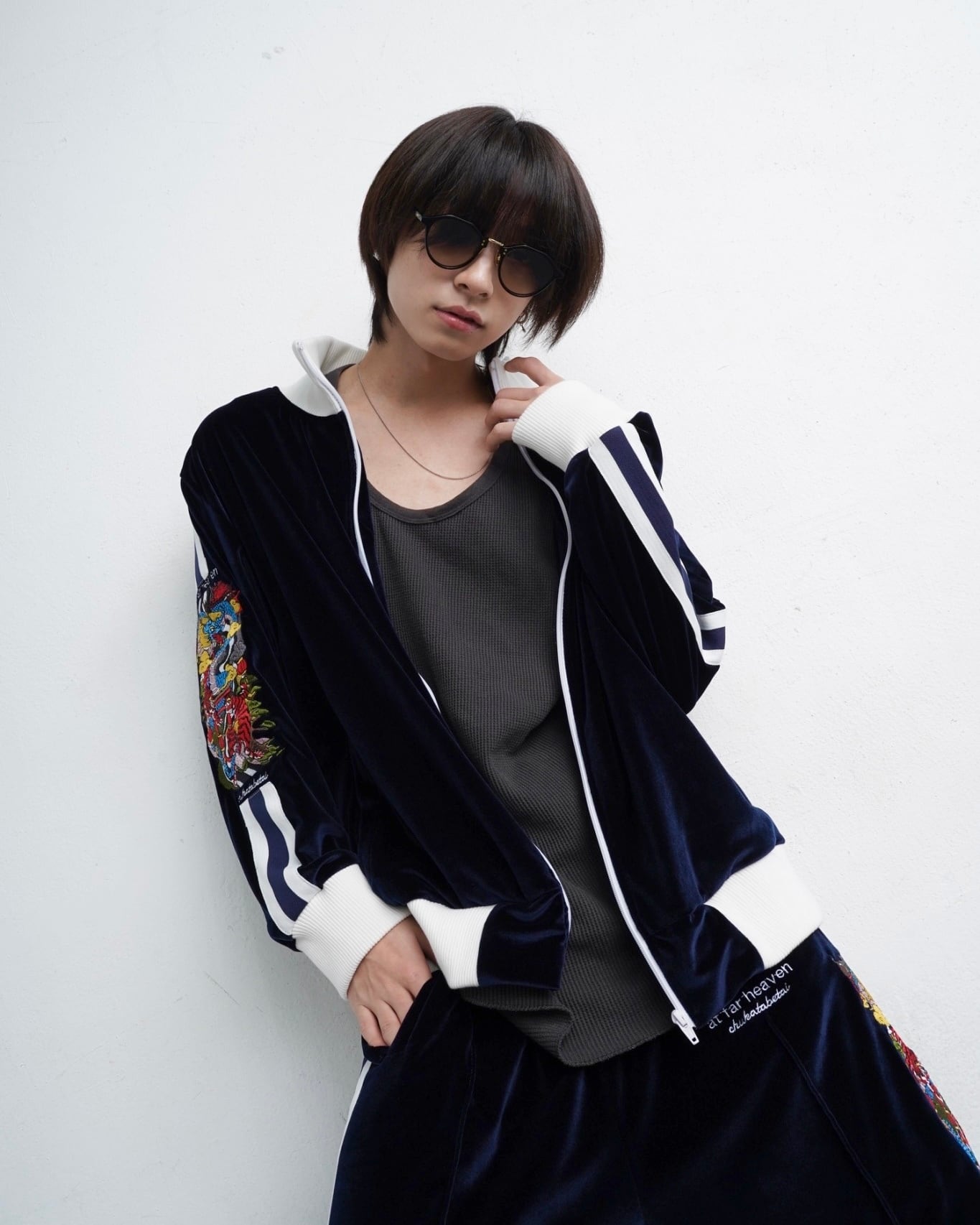 Velor drg track jacket | チュウカタベタイ