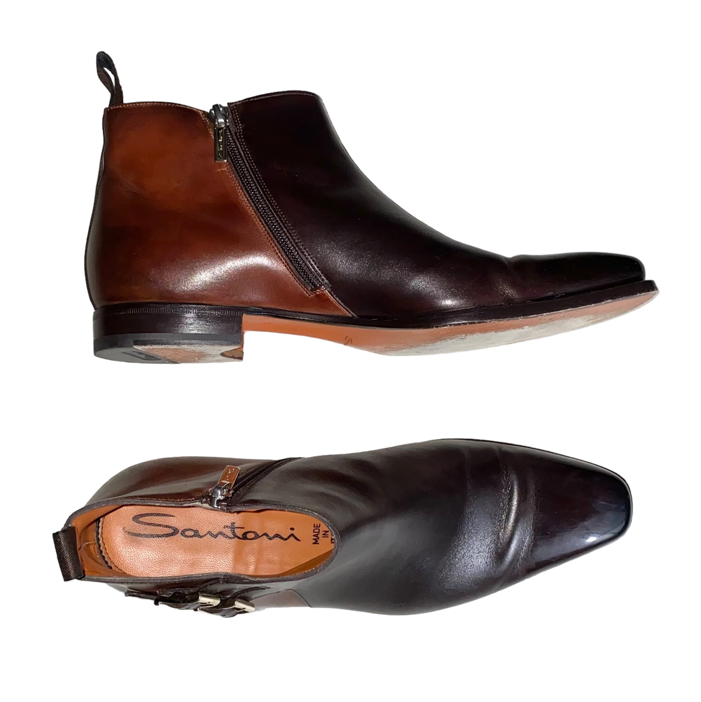 SANTONI side zip boots | NOIR ONLINE