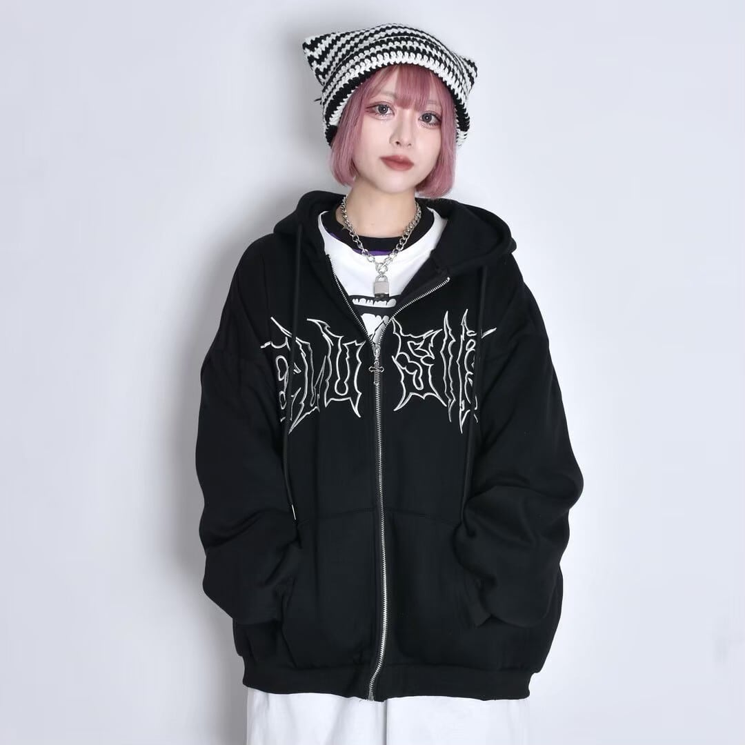 メタルクロスZIPパーカー(裏起毛) | VOLCAN&APHRODITE