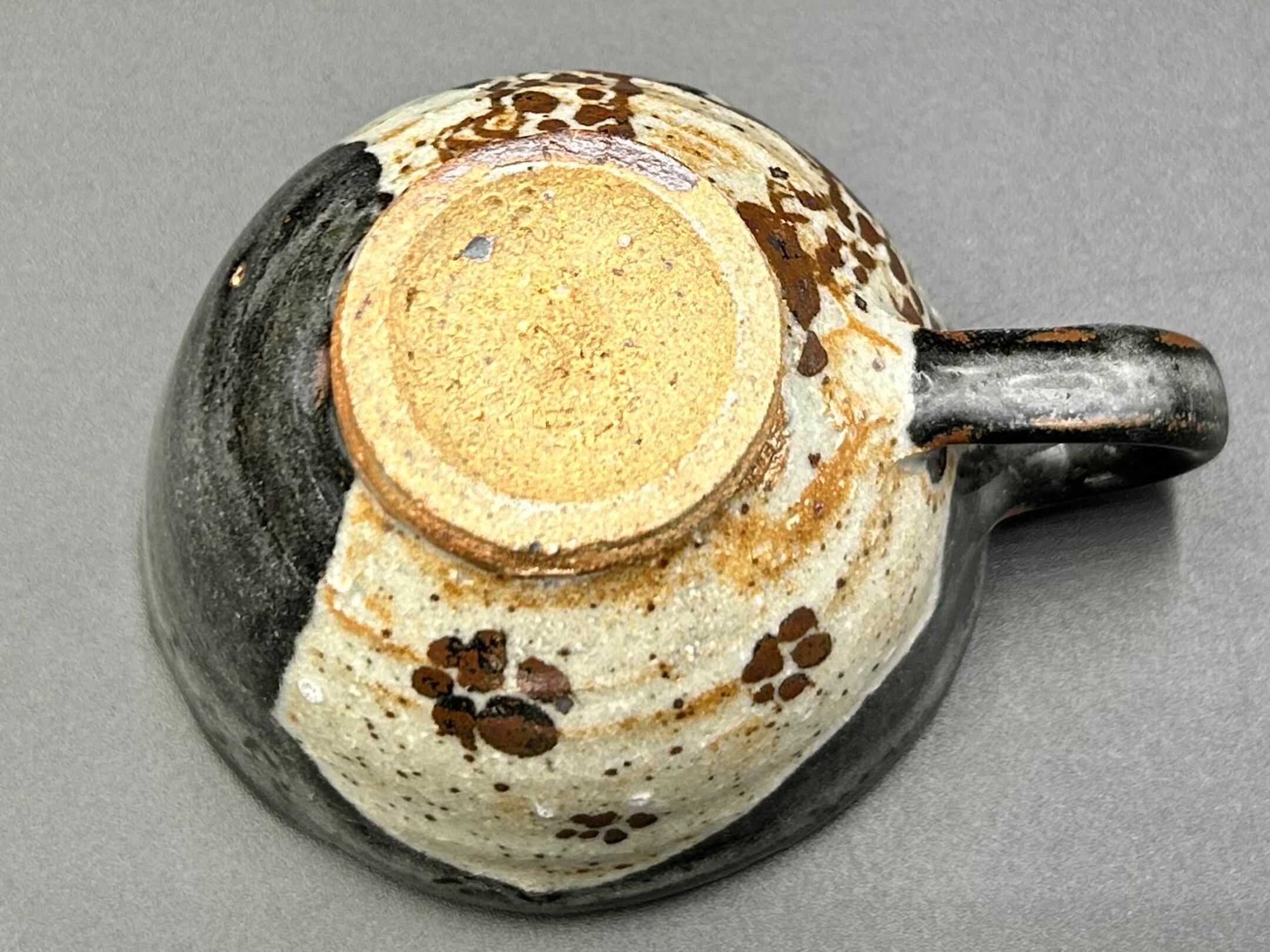 黒唐津エスプレッソカップ＆ソーサー／Kuro-karatsu espresso cup and