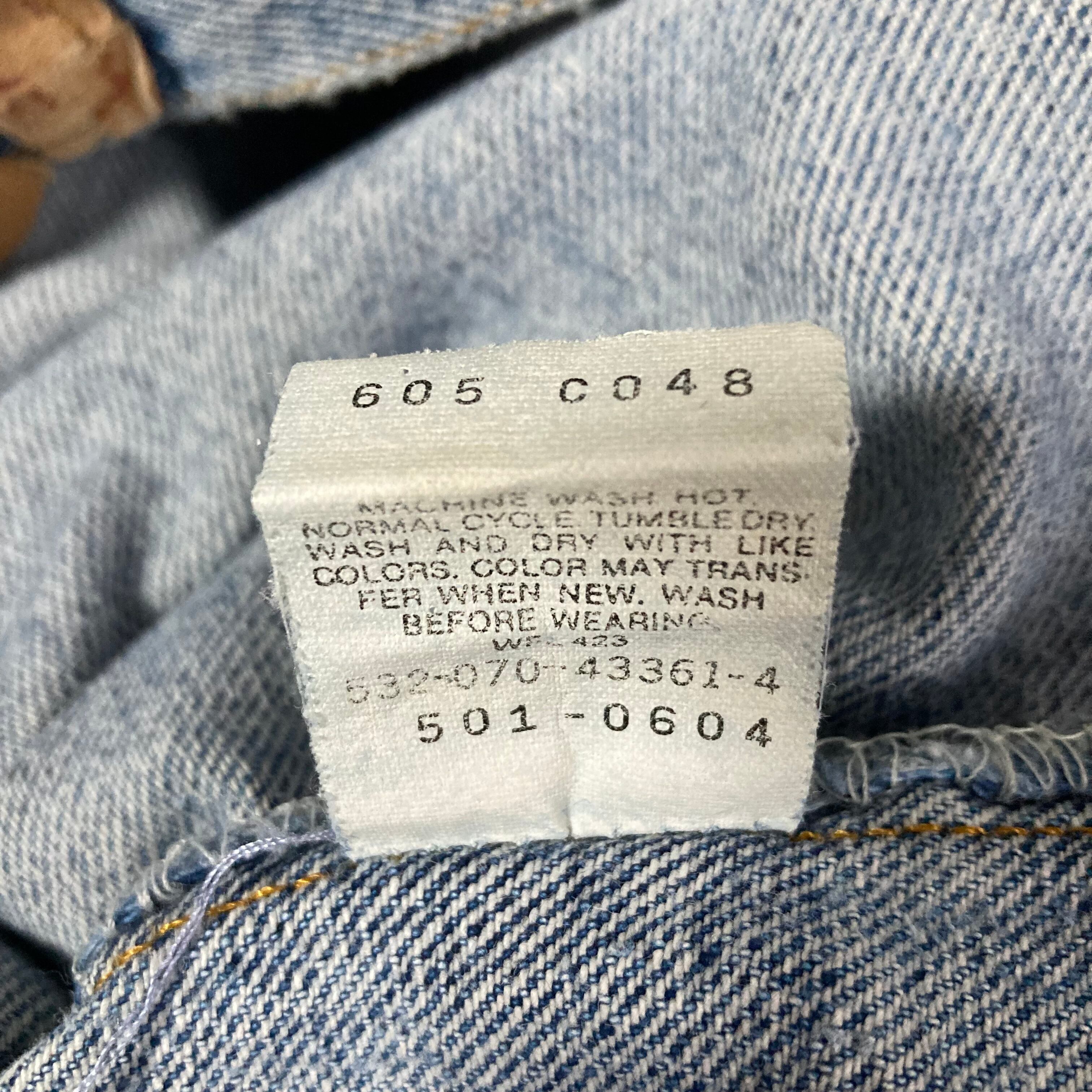 90s USA製 Levi's 501 デニムパンツ W36 L36 W88cm リーバイス
