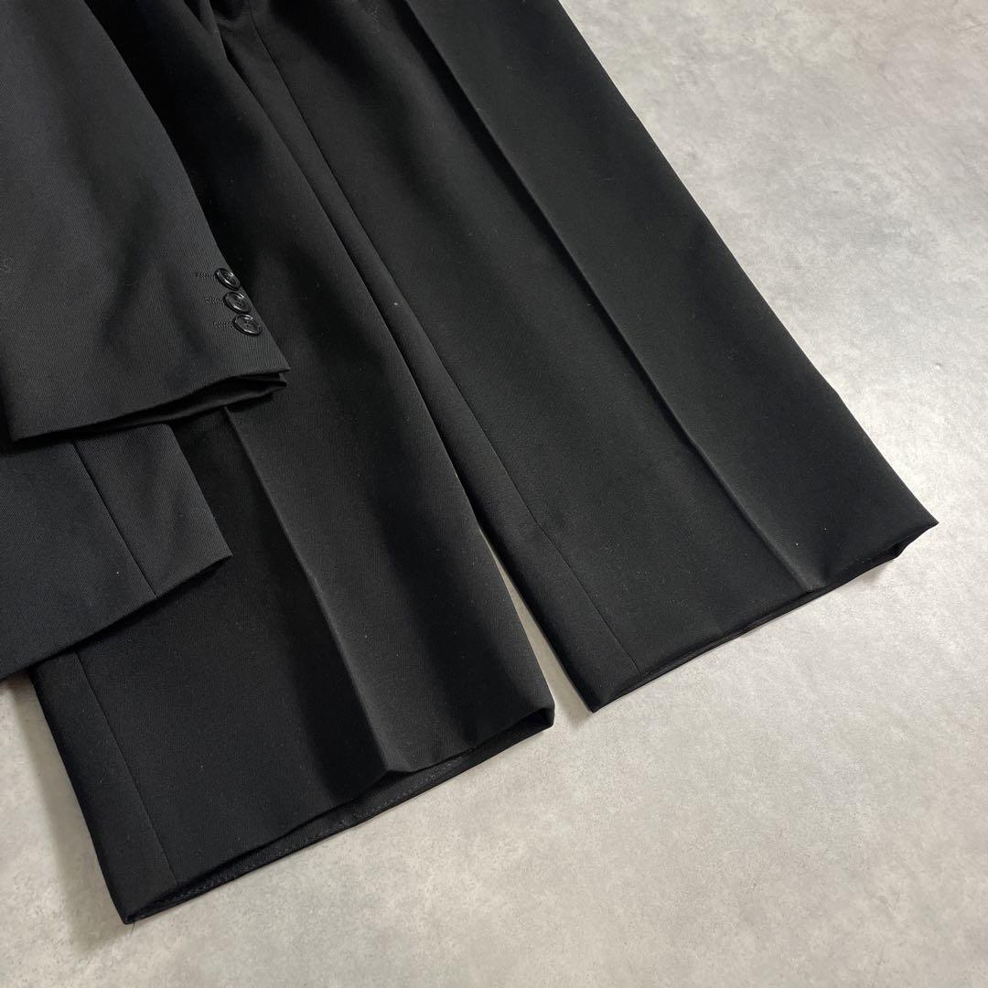 90s ヴィンテージ スーツ ダブル セットアップ ピンズvol.79 黒青 | Flog.