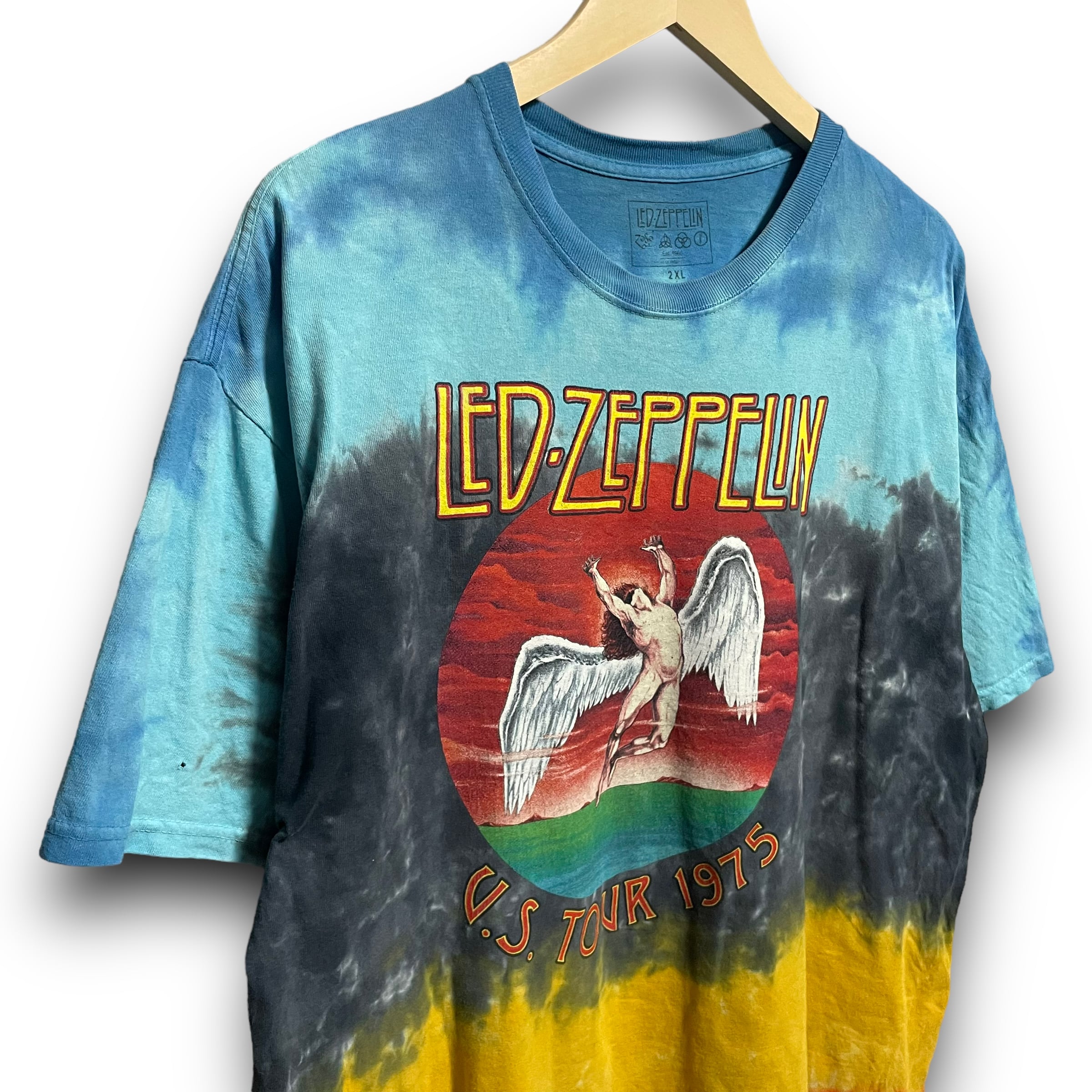 2XL】Led Zeppelin レッド・ツェッペリン タイダイ染め バンドTシャツ