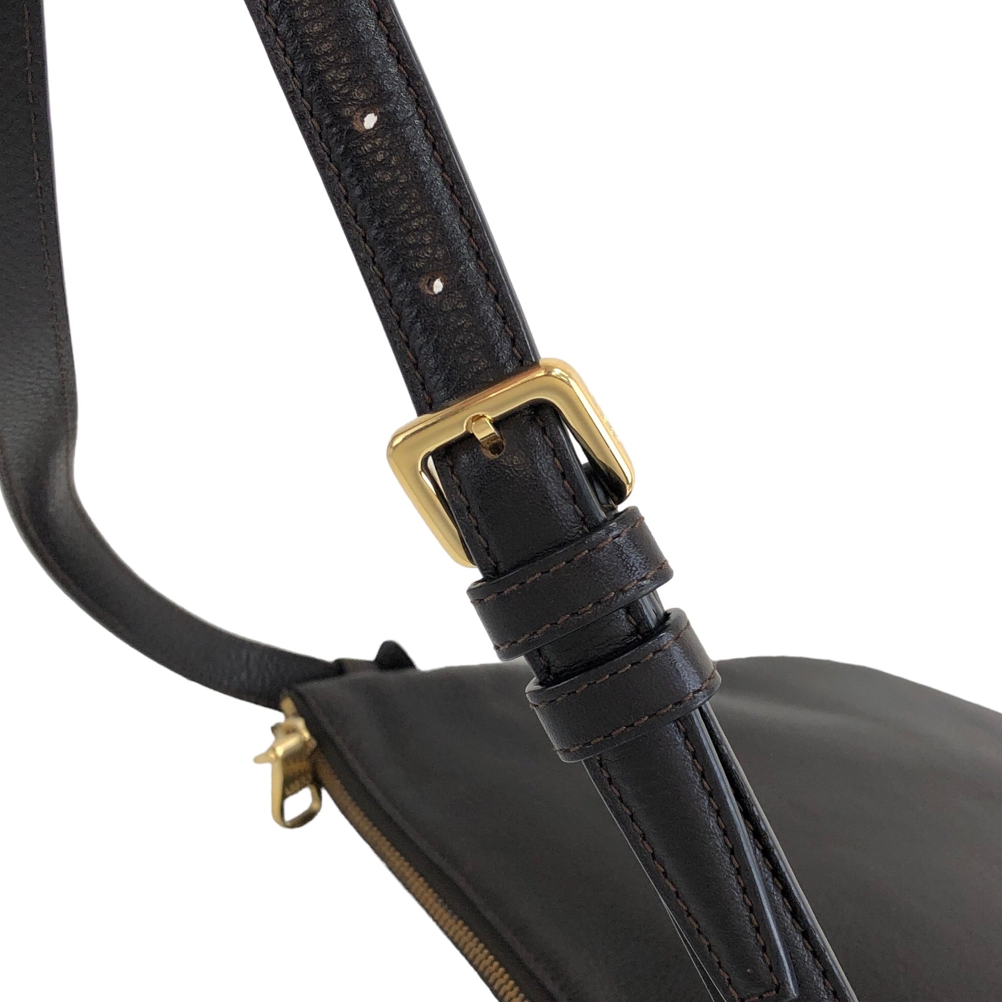 LOEWE ロエベ ヘリテージ レザー ショルダーバッグ ブラウン vintage