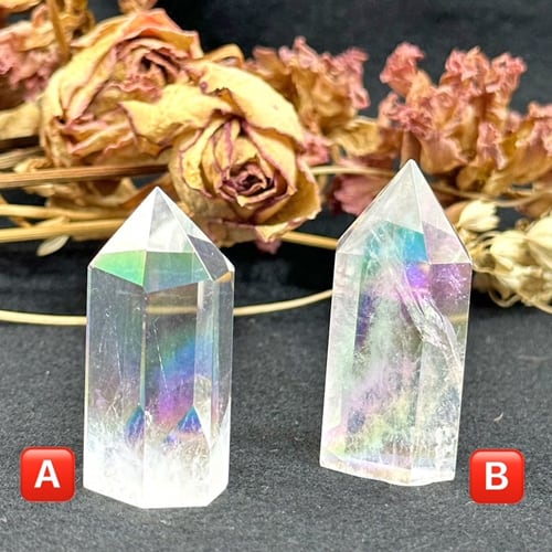 オーロラクォーツ ポイント オーロラクリスタル オーロラ水晶 天然石