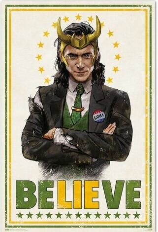 ロキ BELIEVE LOKI MARVEL 輸入ポスター 61cm x 91.5cm POSE5515