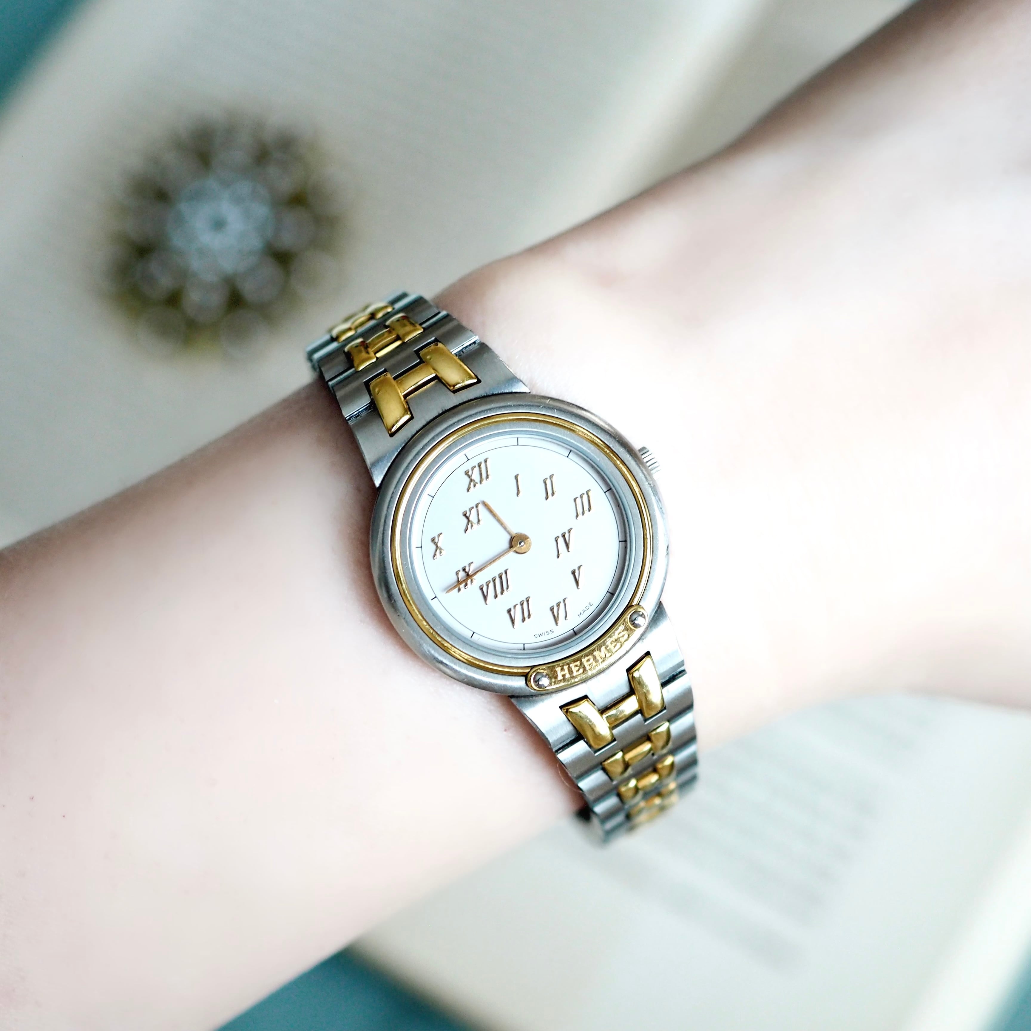 HERMES エルメス メテオール コンビ クォーツ ヴィンテージ時計 | Plumage