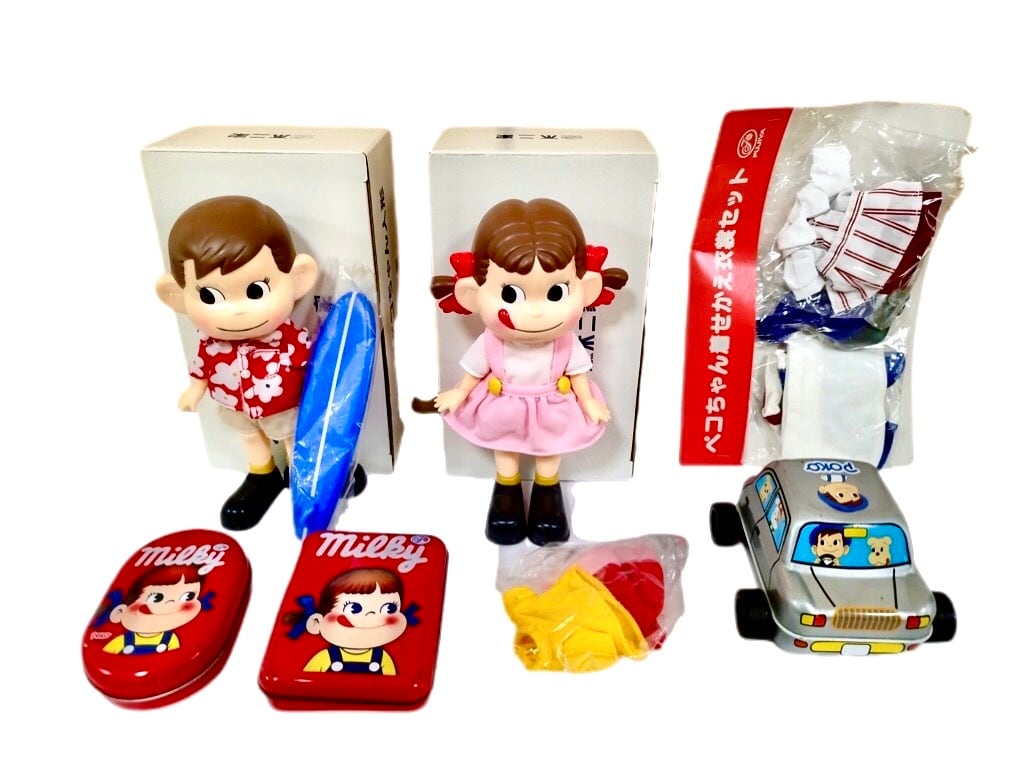 不二家のペコちゃん・ポコちゃんセット 限定1セット❗️ | 開運大吉懐古堂