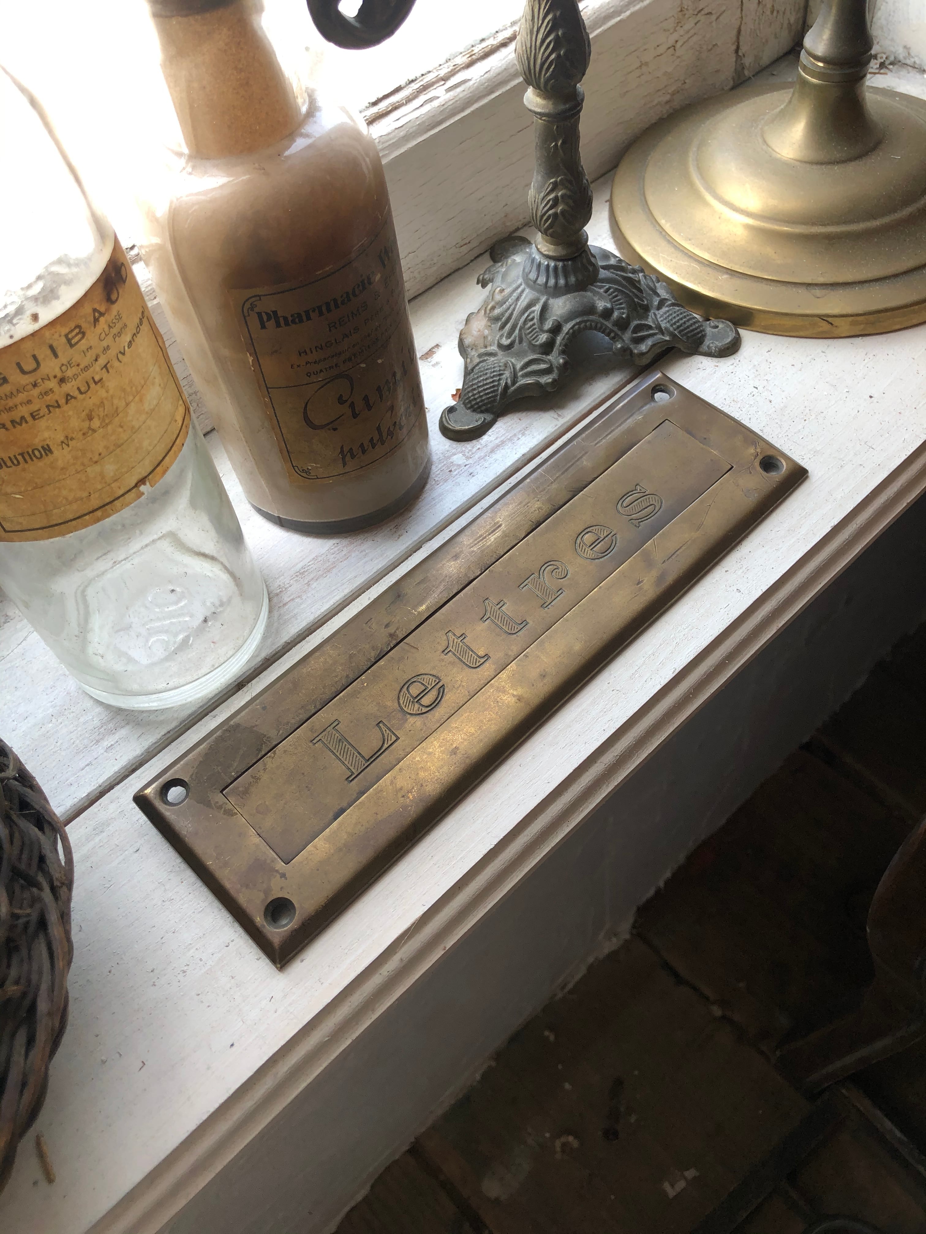 フランスアンティーク 真鍮レターポスト 郵便受け口 | Brocante de La