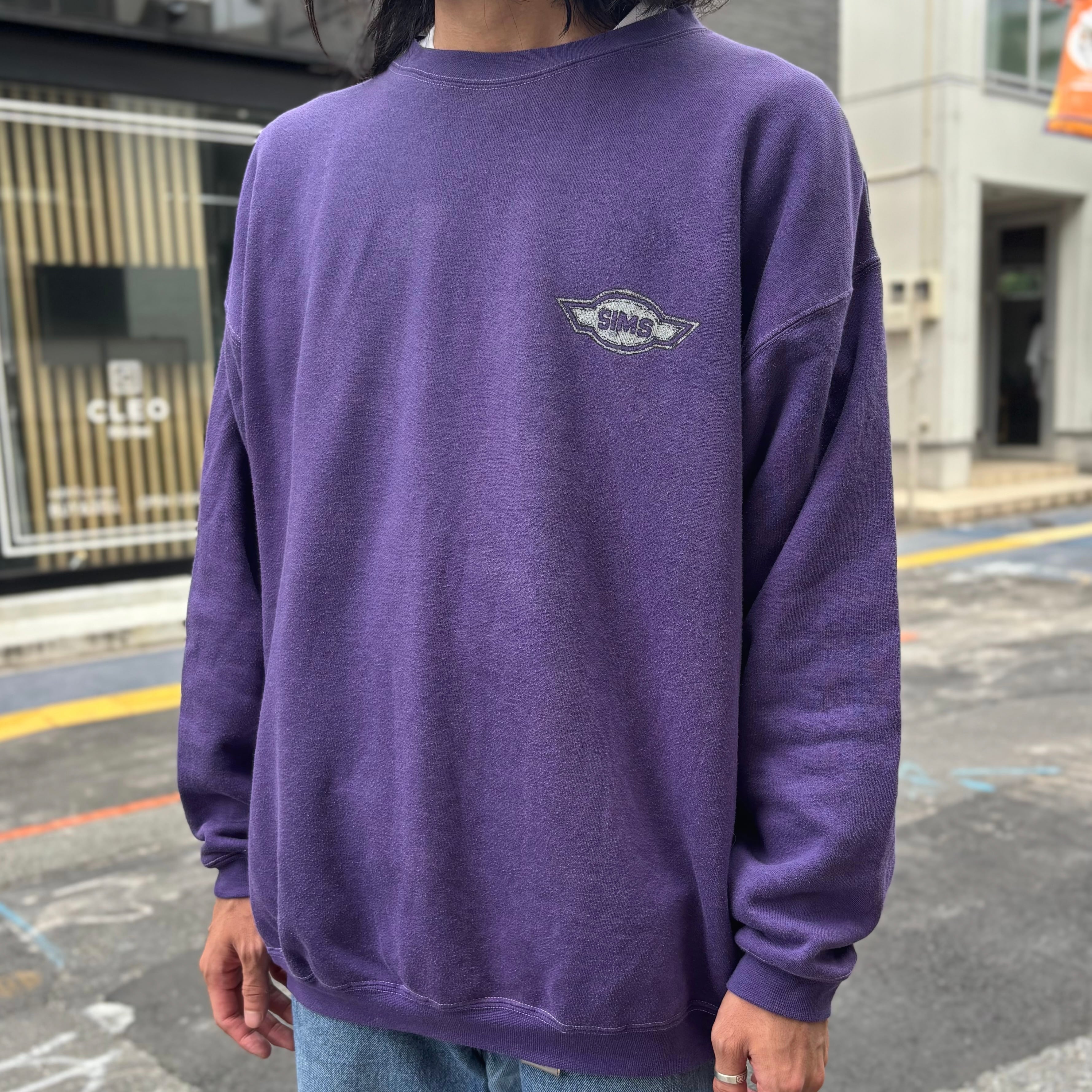 90's SIMS Print Sweat L / シムス スケートボード プリント