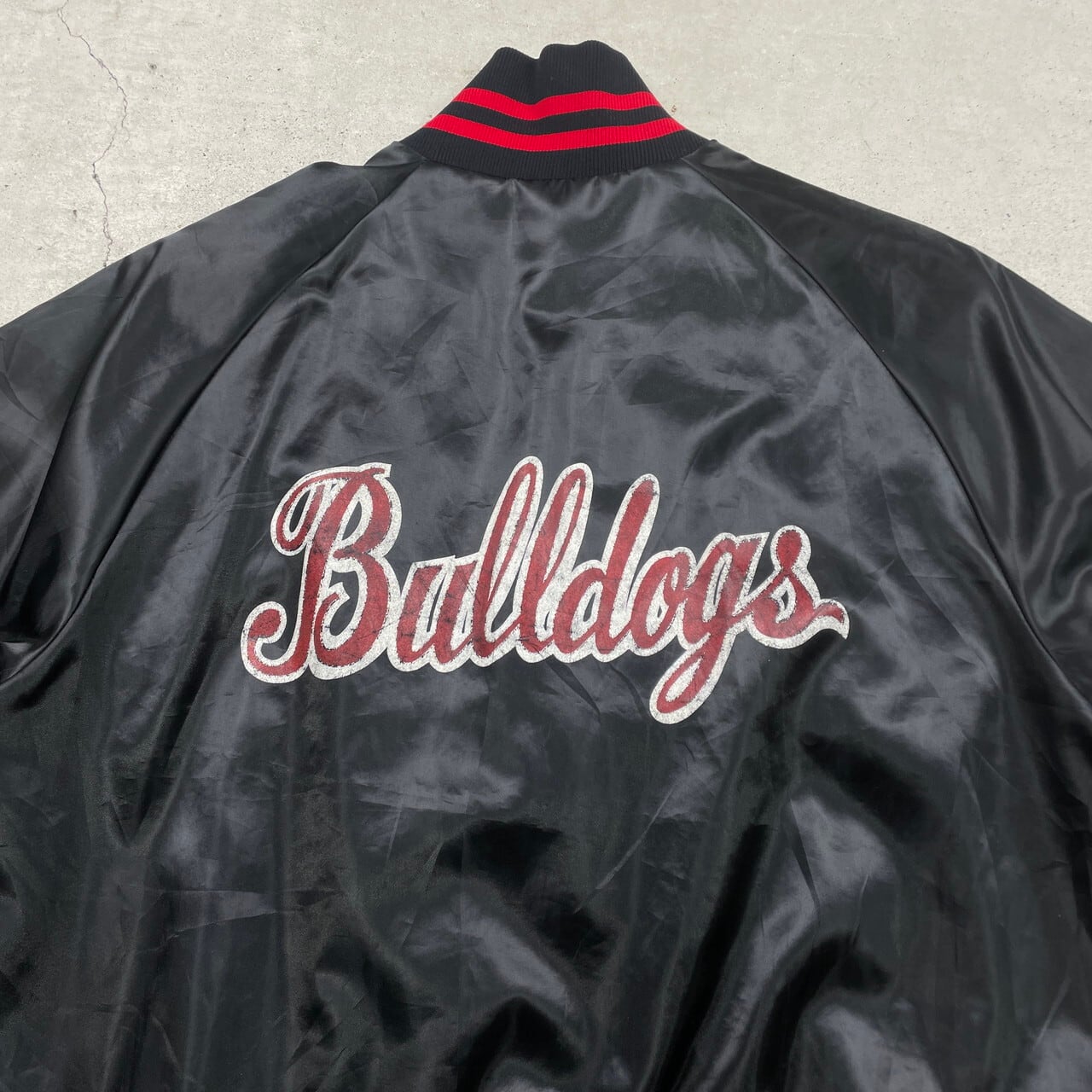 90年代 USA製 WestArk ナイロン サテンスタジャン カレッジチーム