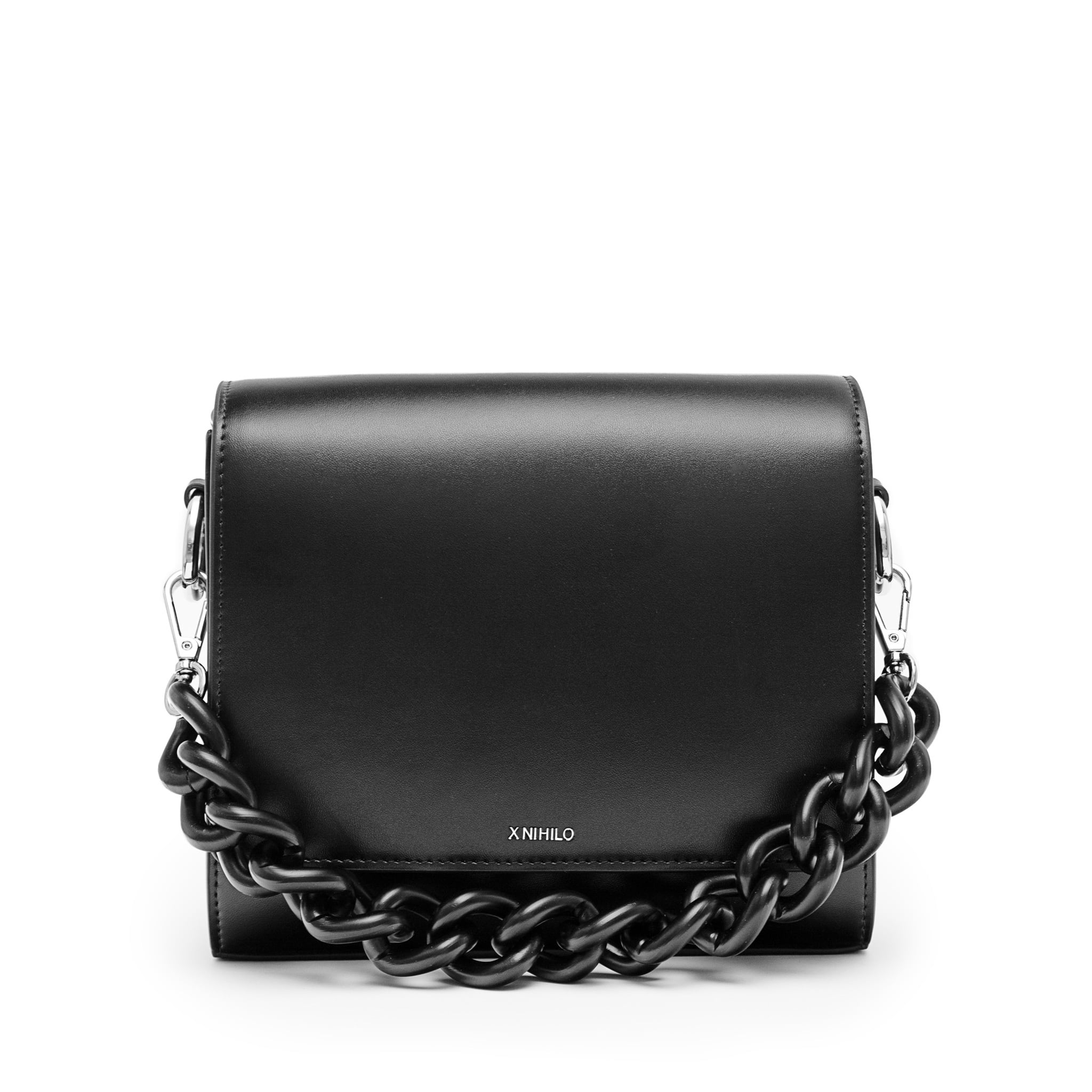 エックスニヒロ(X NIHILO) レザークロスボディバッグ「HARDY」 ブラック
