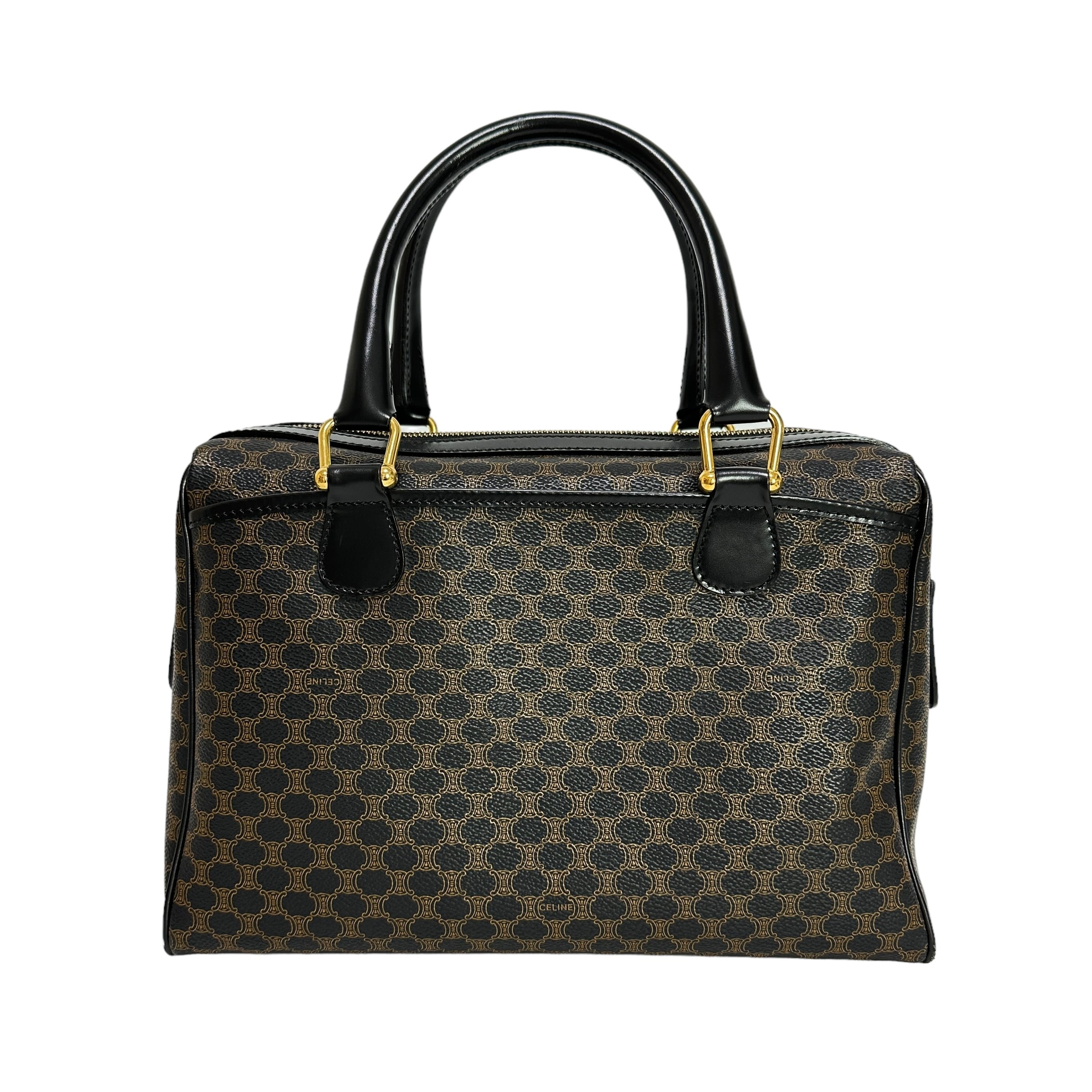 セリーヌトートバッグ 黒マカダム A4収納可能 大容量 ブラック