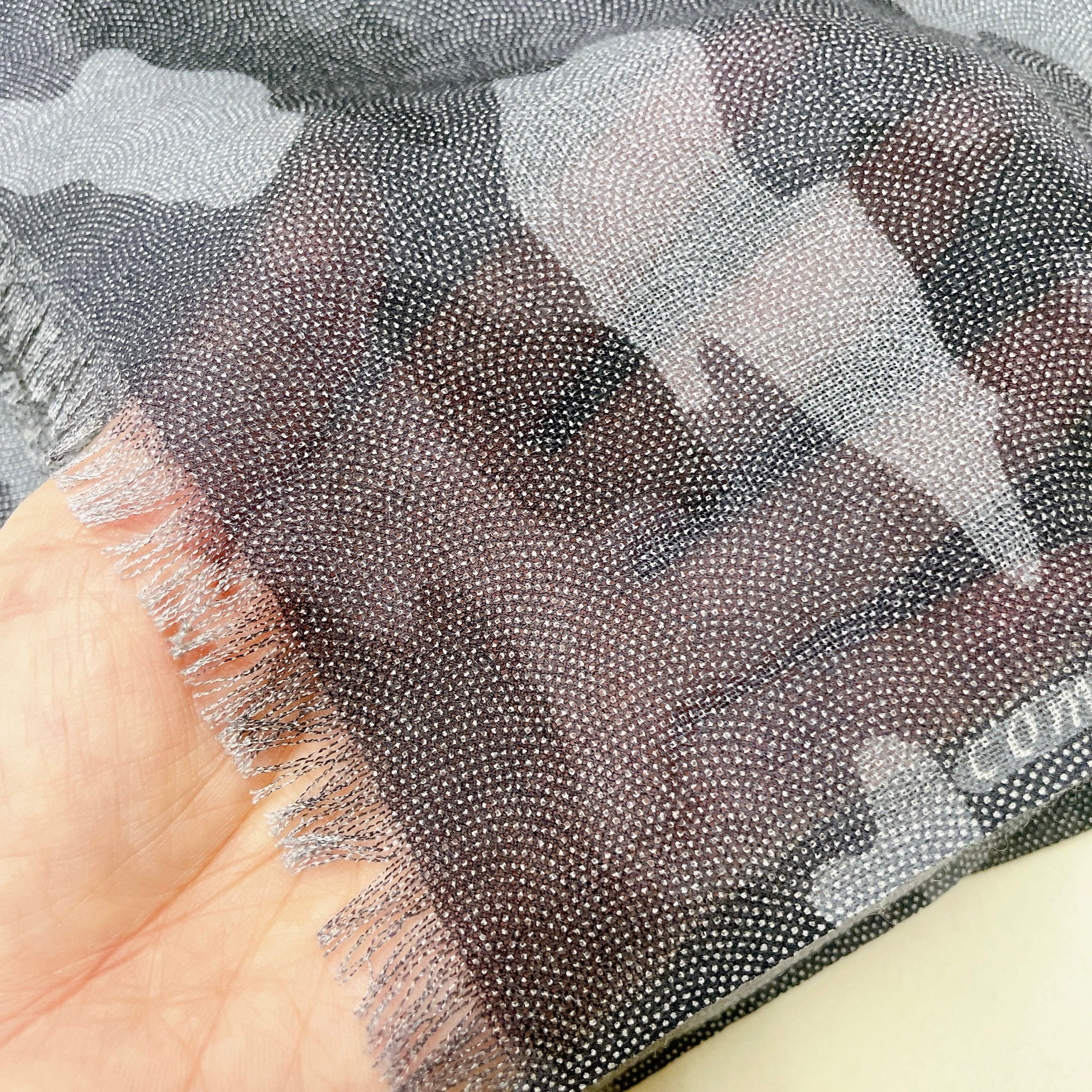 送料無料】廣瀬染場 江戸小紋 comment ? シルクカシミアストール