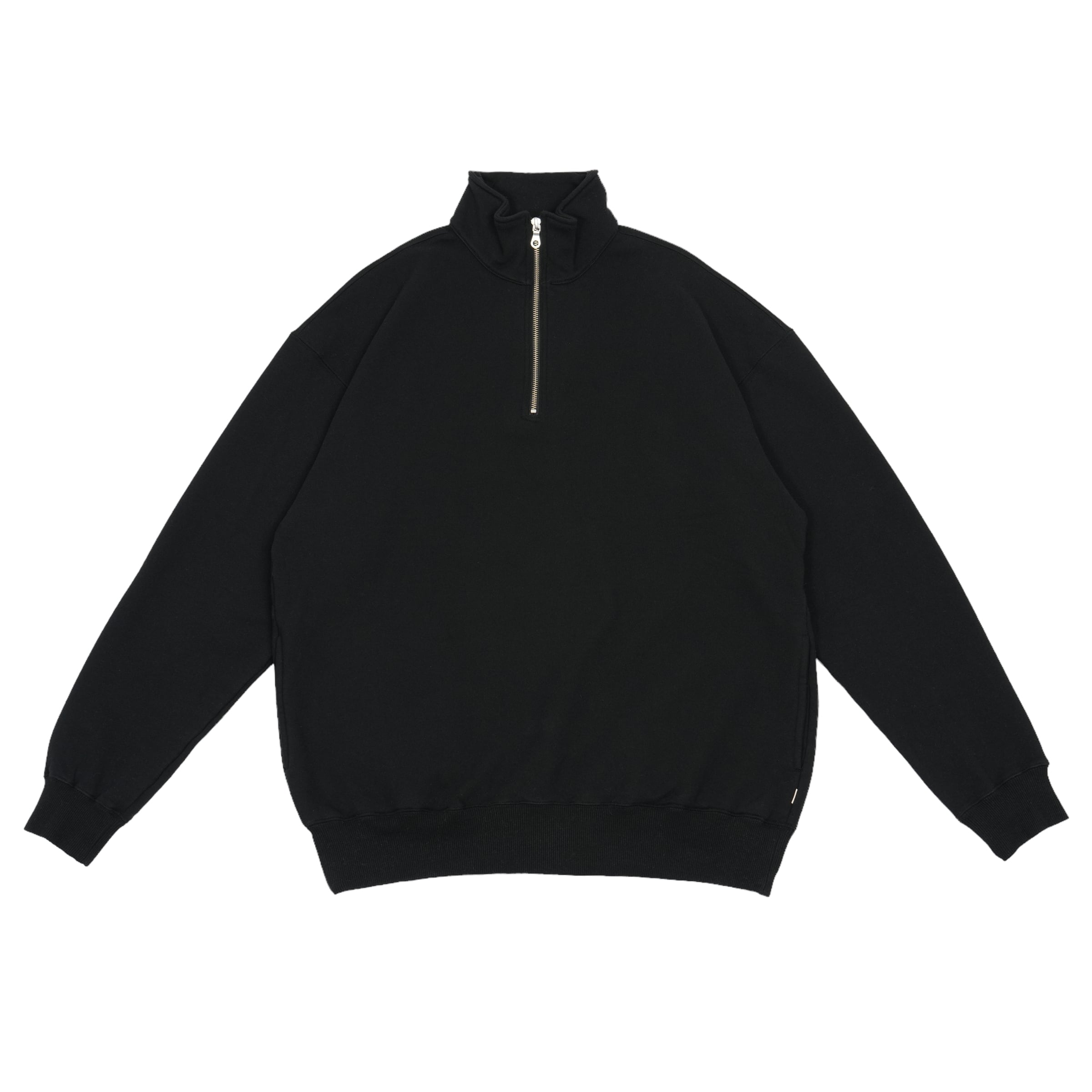 Half Zip French Terry Relax P/O Sweat (black) | OVY
