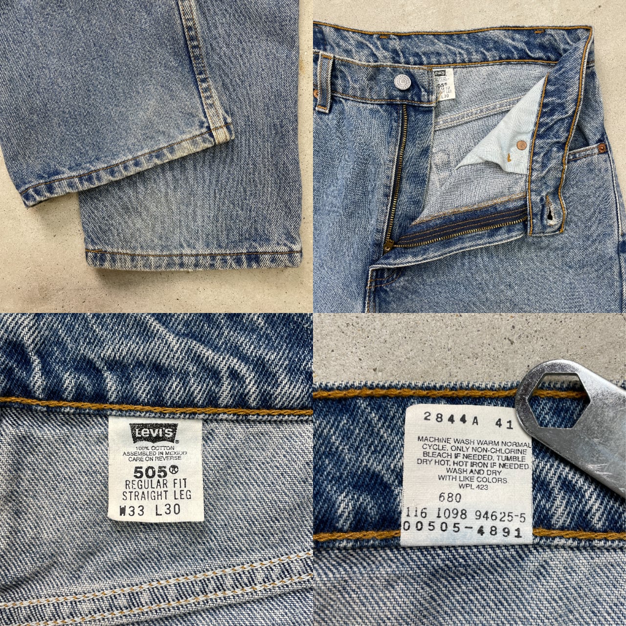 90年代 Levi's リーバイス 505 デニムパンツ ストレート メンズW33