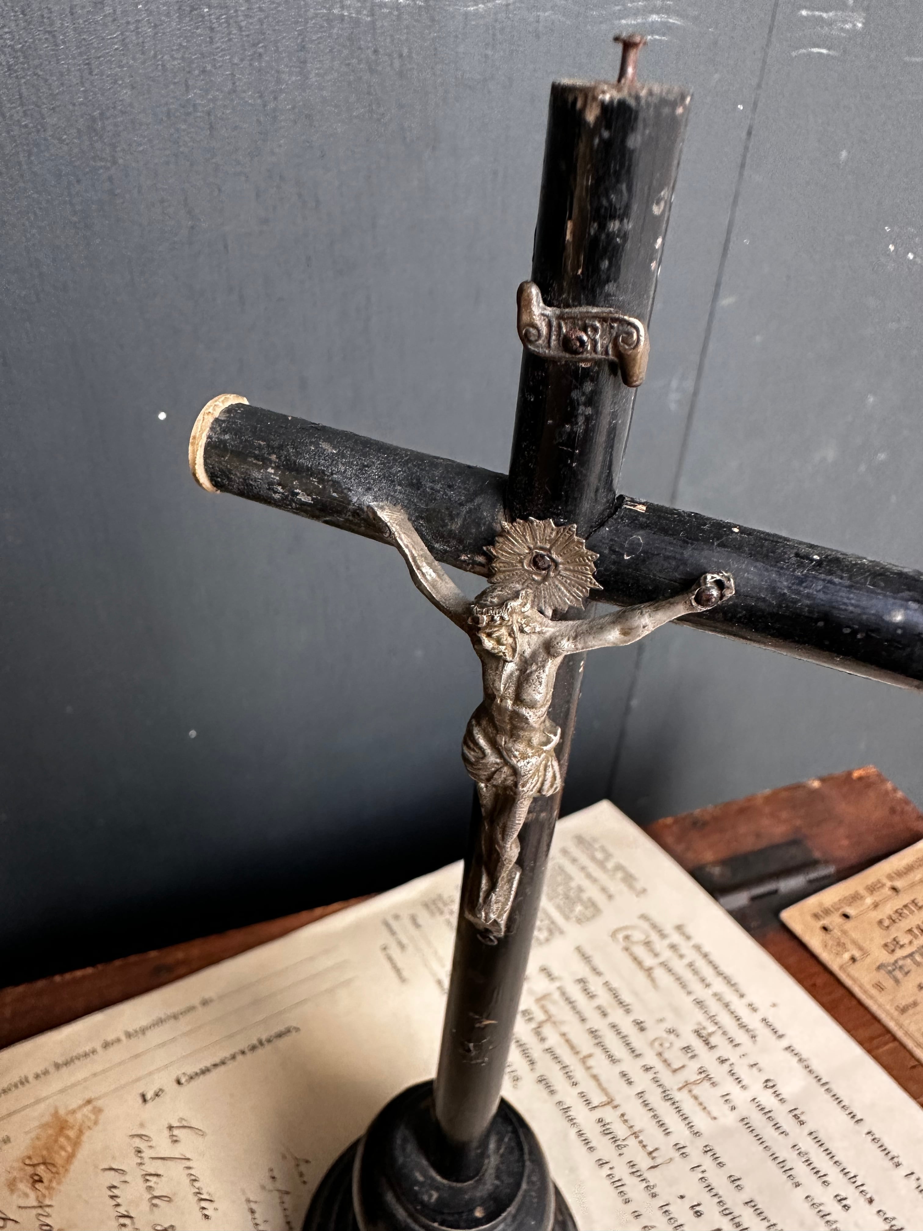 フランスアンティーク 十字架 キリスト | Brocante de La Cocotte