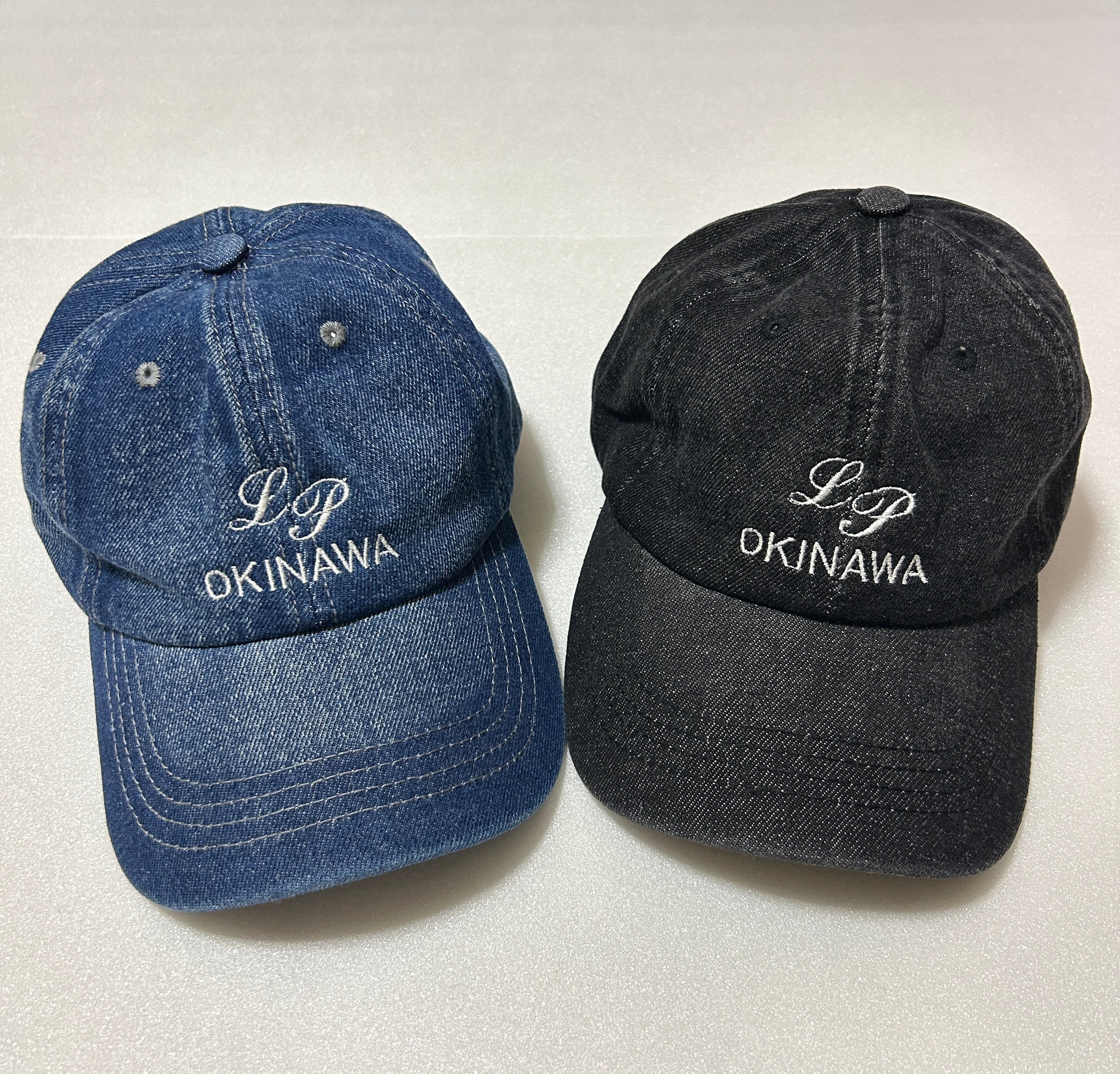 LP OKINAWA ロゴ刺繍デニムキャップ | Lapiins
