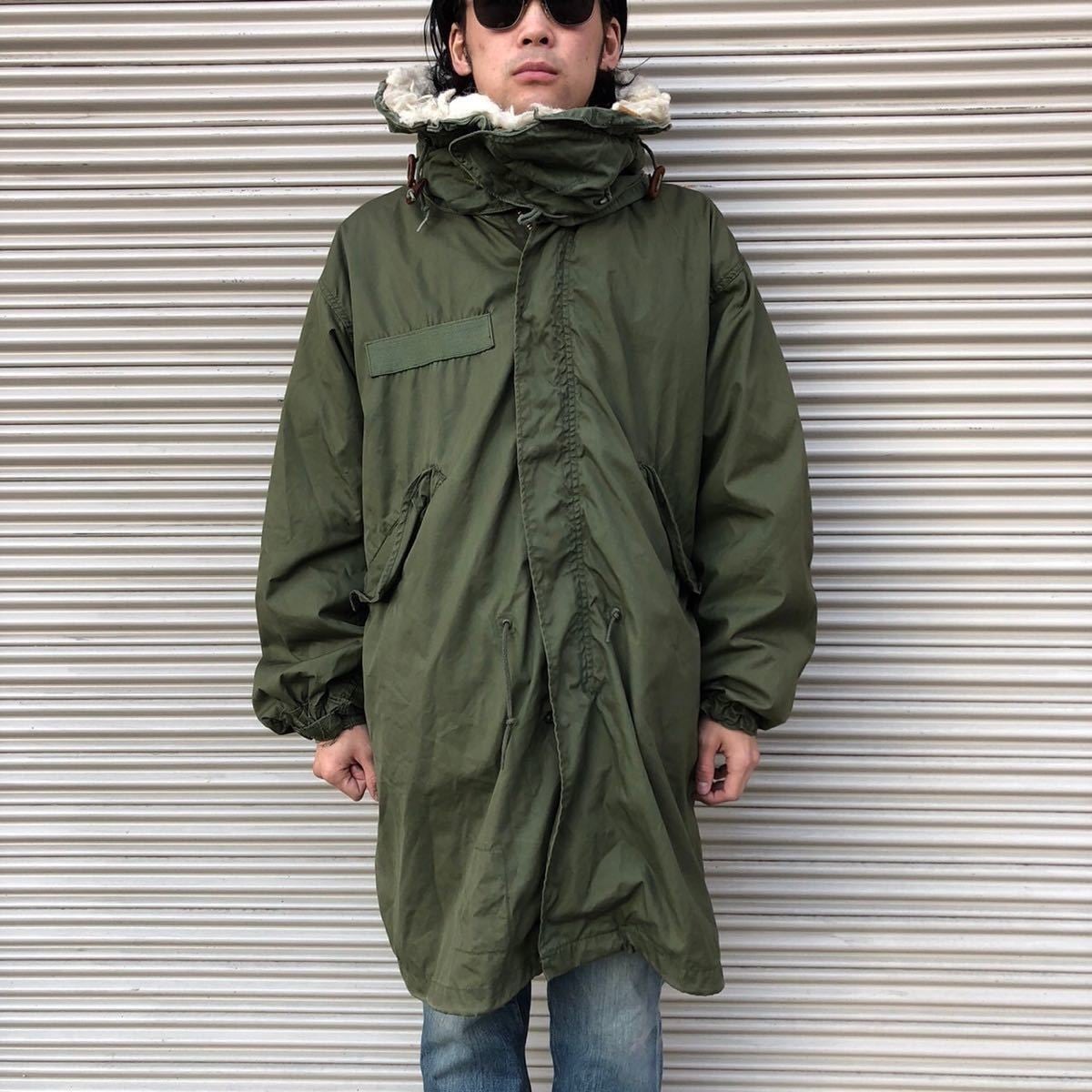 良品 Sサイズ 70s フルセット 米軍 実物 US ARMY M-65 フィッシュ