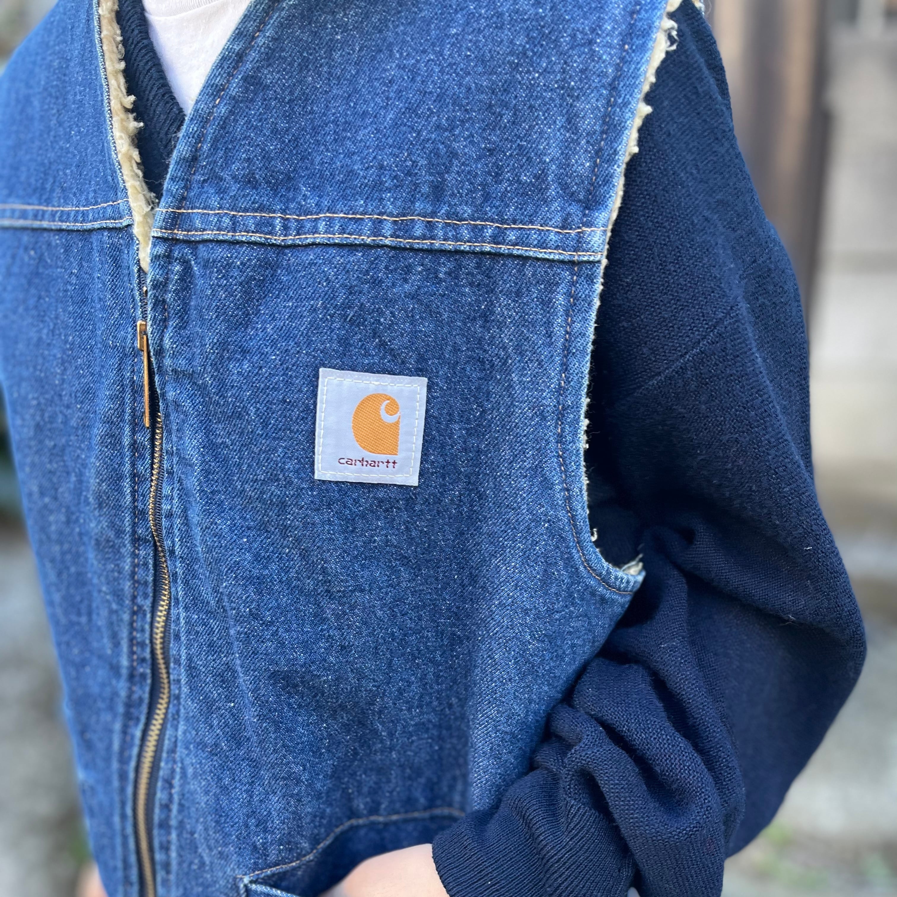 sizeM【 Carhartt 】カーハート デニムベスト ベスト ブルーデニム