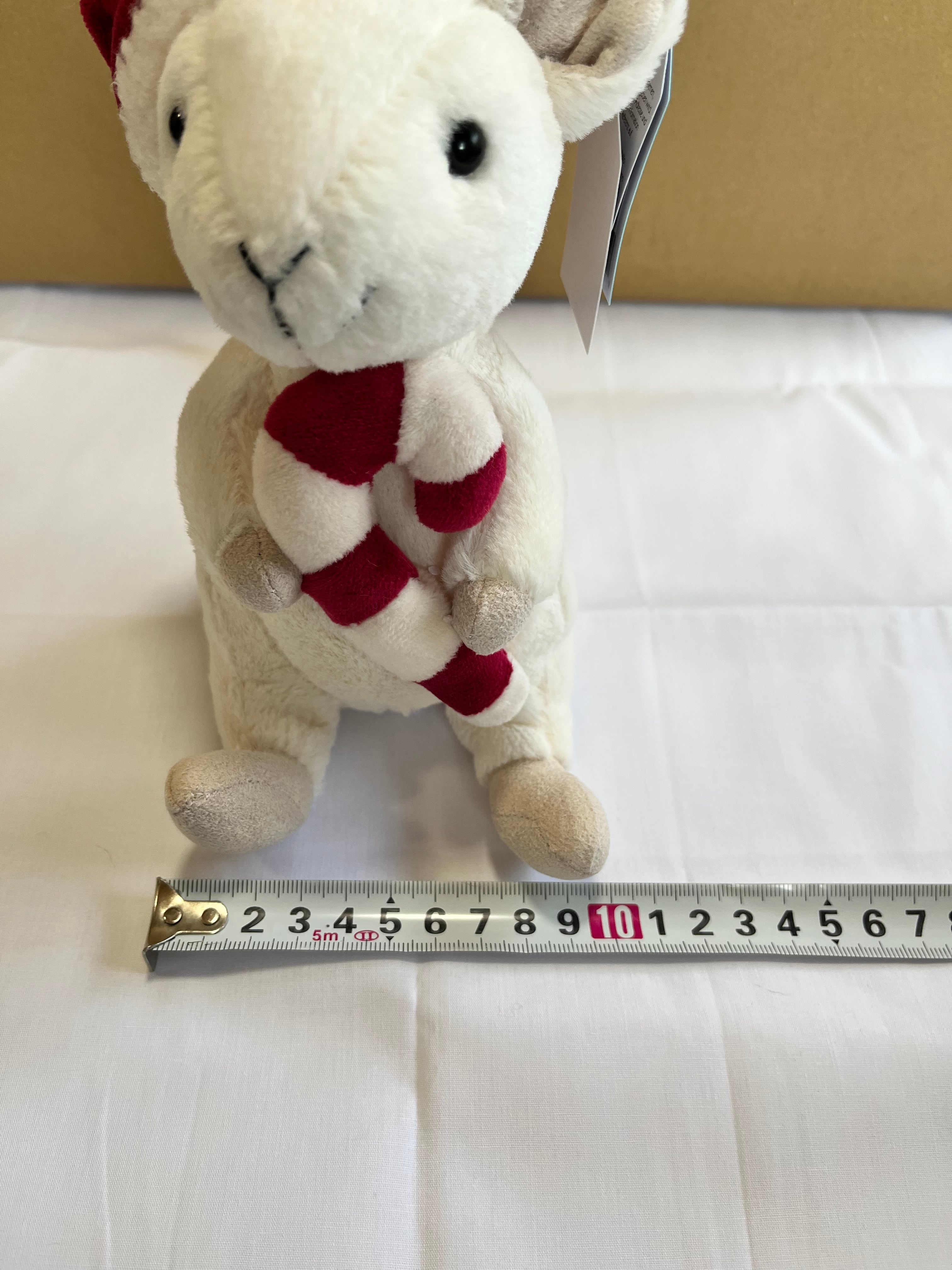 Jellycat Merry Mouse Candy Cane ぬいぐるみ ねずみ クリスマス