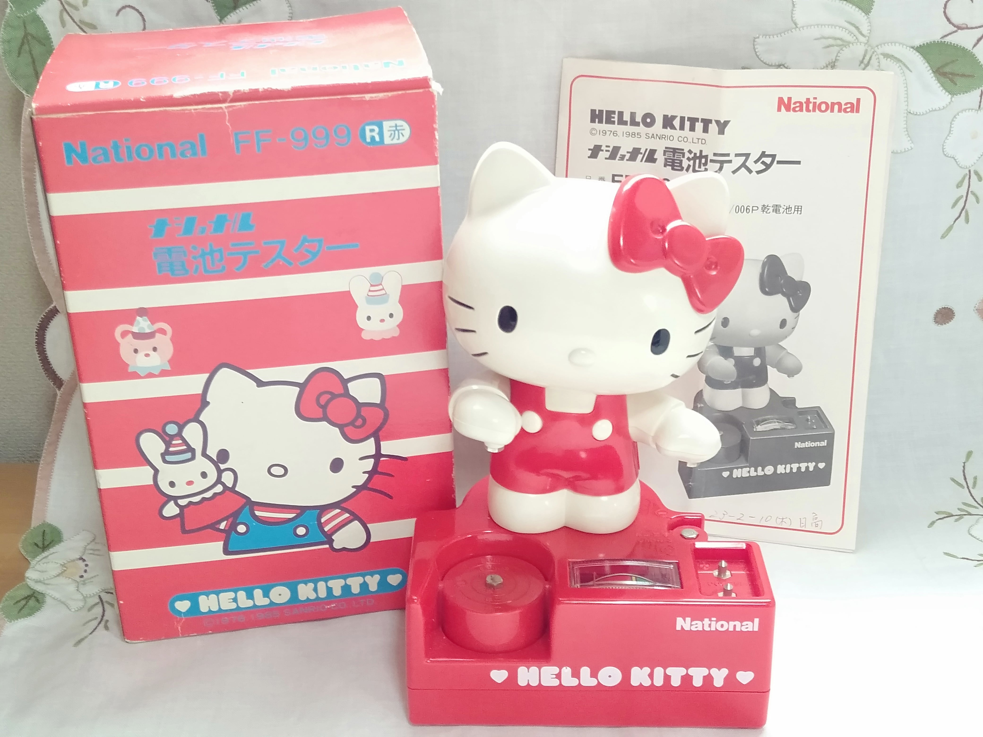 SOLD OUT】☆昭和レトロ☆ ハロー キティ ナショナル 電池テスター FF