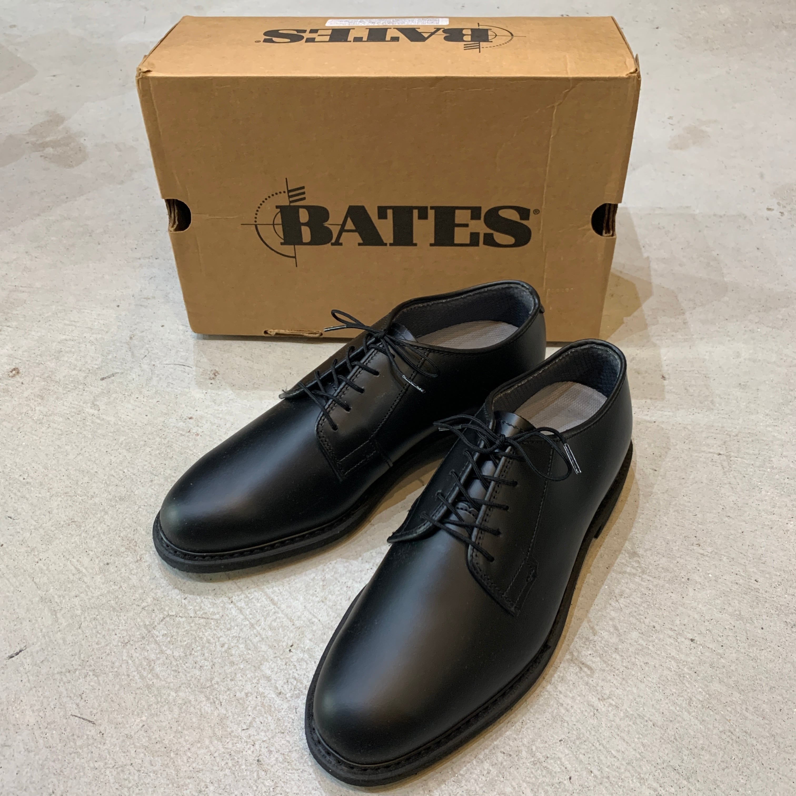 箱付きデッドストック BATES サービスシューズ USNAVY 黒 27cm | 古着