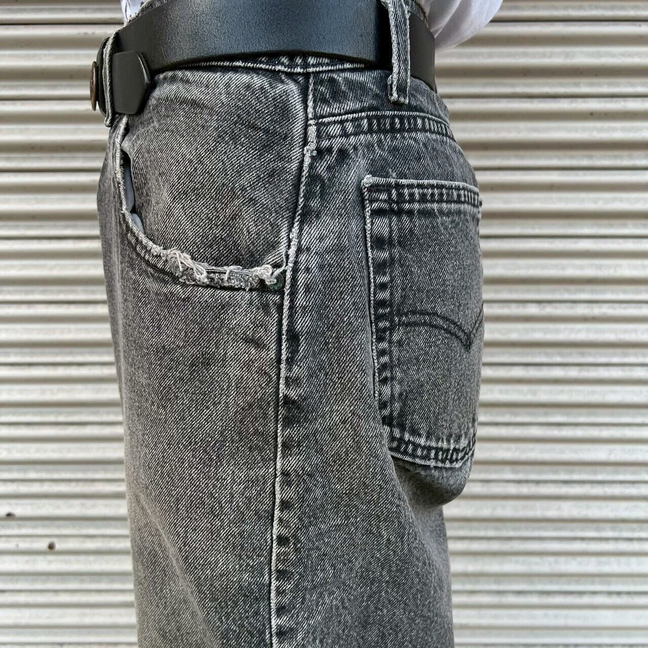 90s USA製 Levi's 560 ブラック デニム パンツ W32 L30 W84cm 553刻印