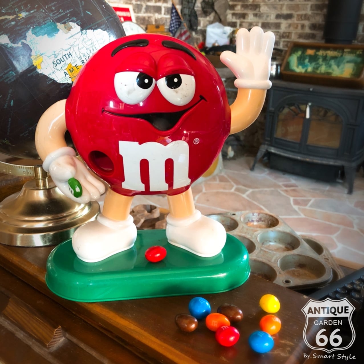 90's エムアンドエムズ m&m's チョコレートディスペンサー 赤