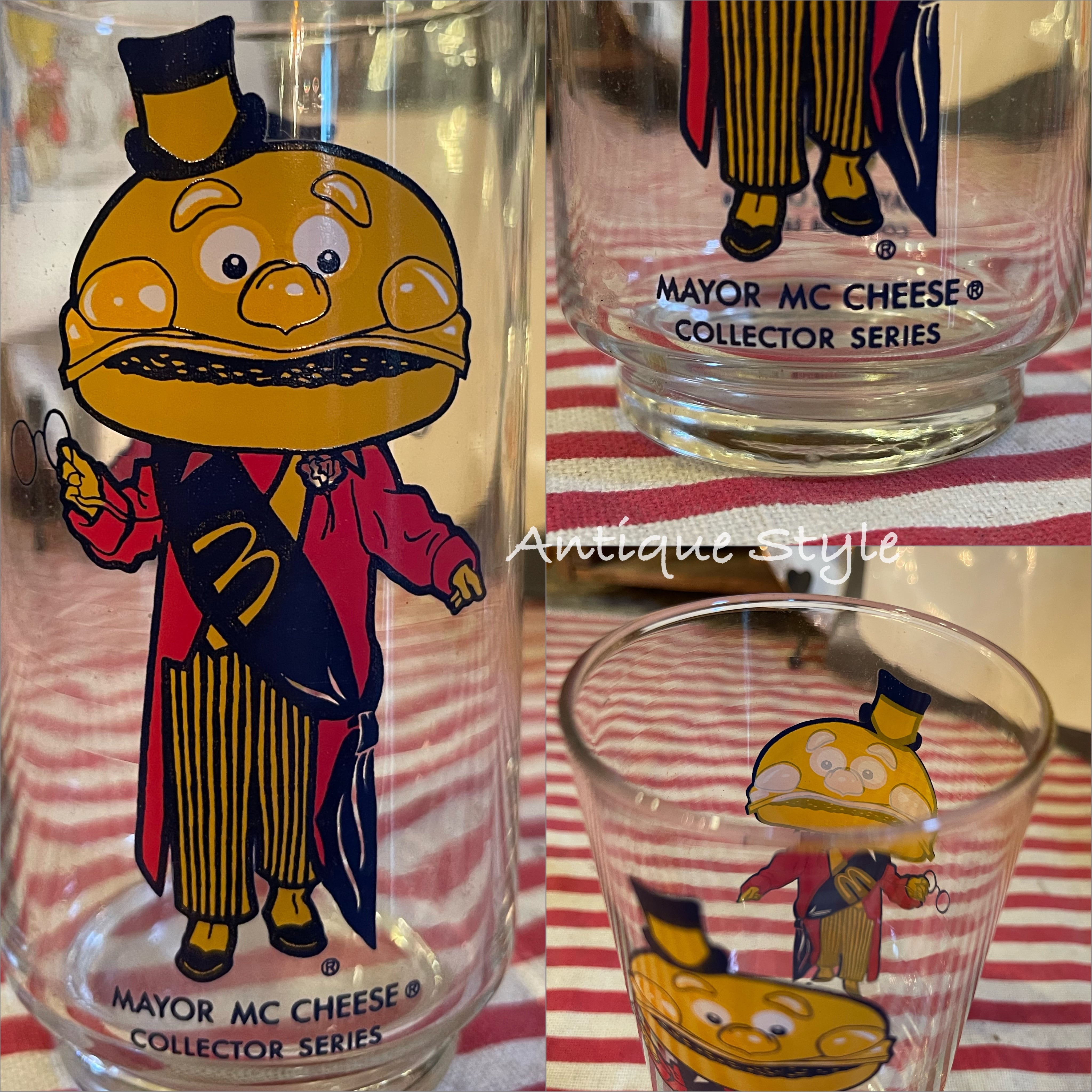 70s McDonald's メイヤーマックチーズ マクドナルド グラス コレクター