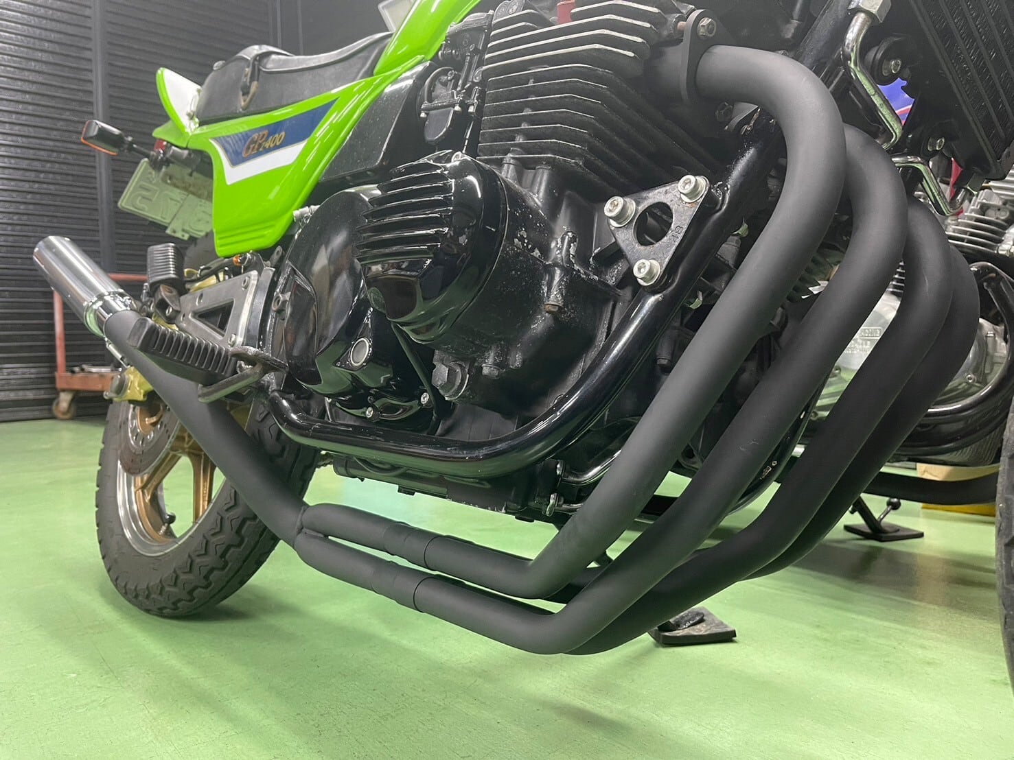 Z400GP用 猪武者ブレット管(第二章)外伝 無地 サイレンサーセット