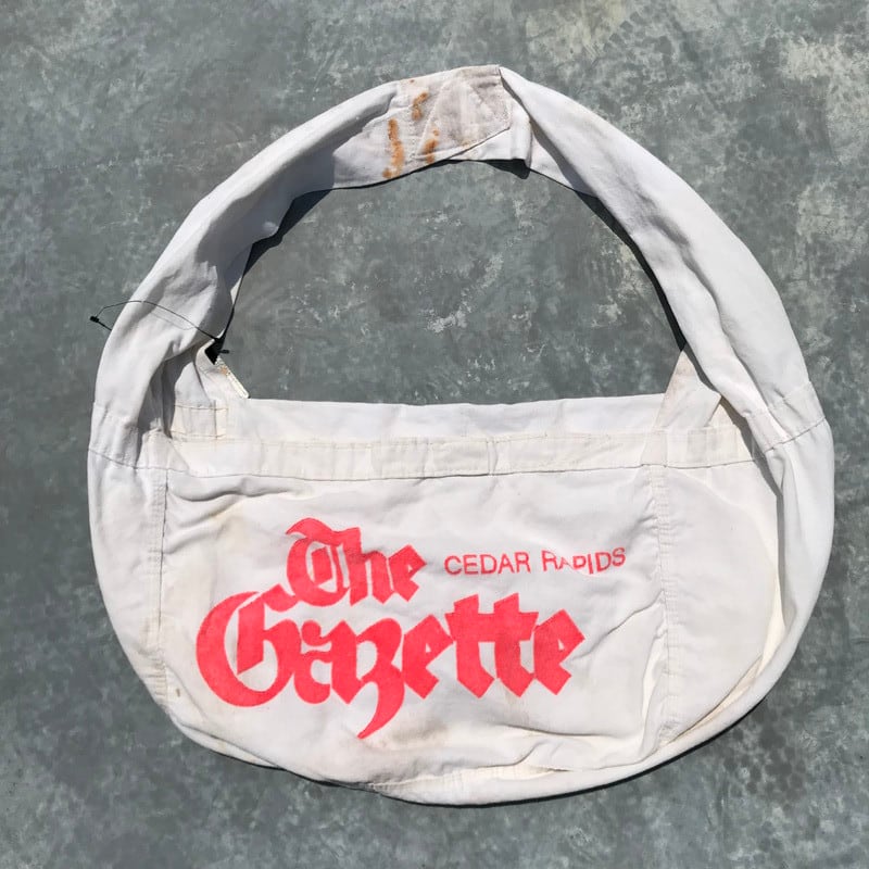 60's 70's The Gazette ニュースペーパーバッグ コットン キャンバス