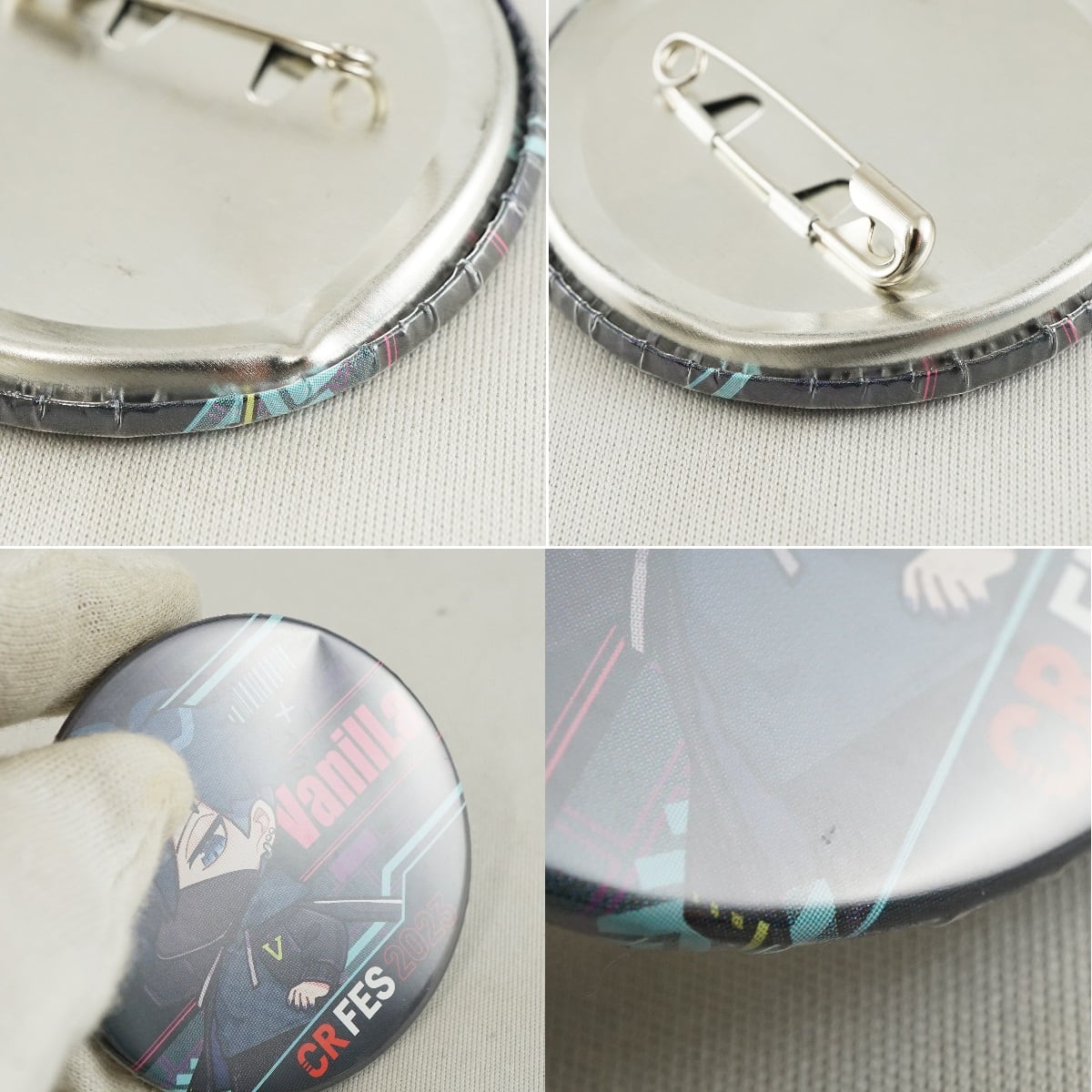 CrazyRaccoon VanilLa アクリルキーホルダー＆缶バッジ USED品 CR