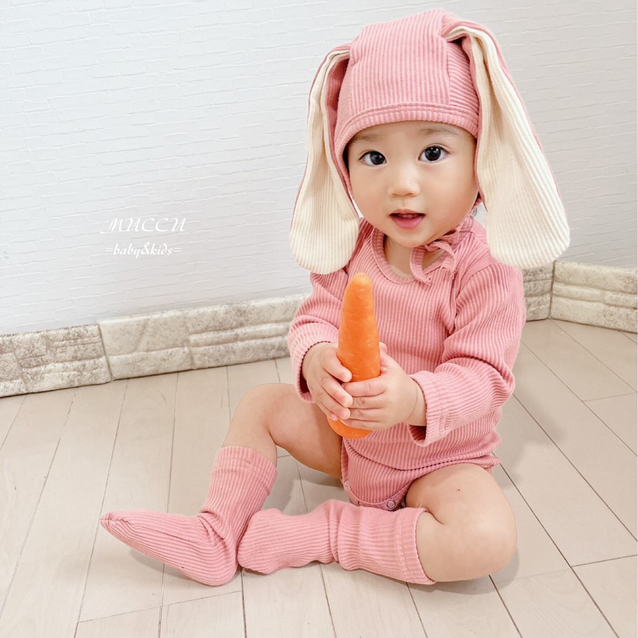 送料無料！【予約販売一部即納】可愛いすぎるセット♡ うさ耳帽子 +