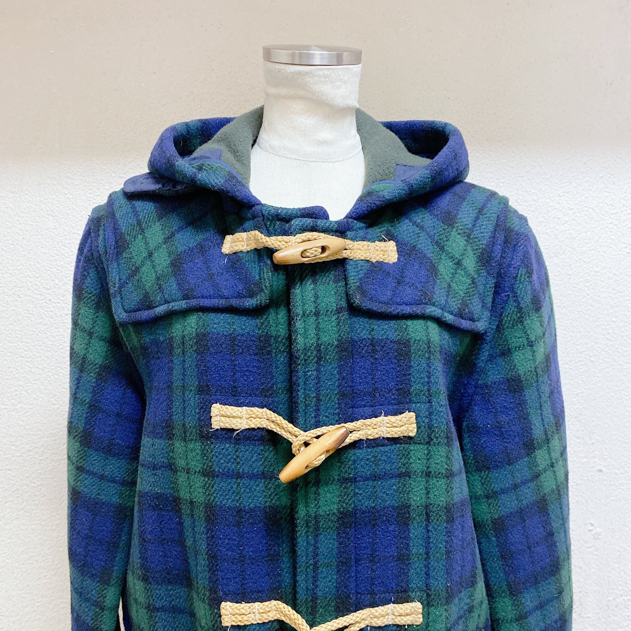 ラルフローレン ダッフルコート 緑 紺 チェック柄 RALPH LAUREN | UTA