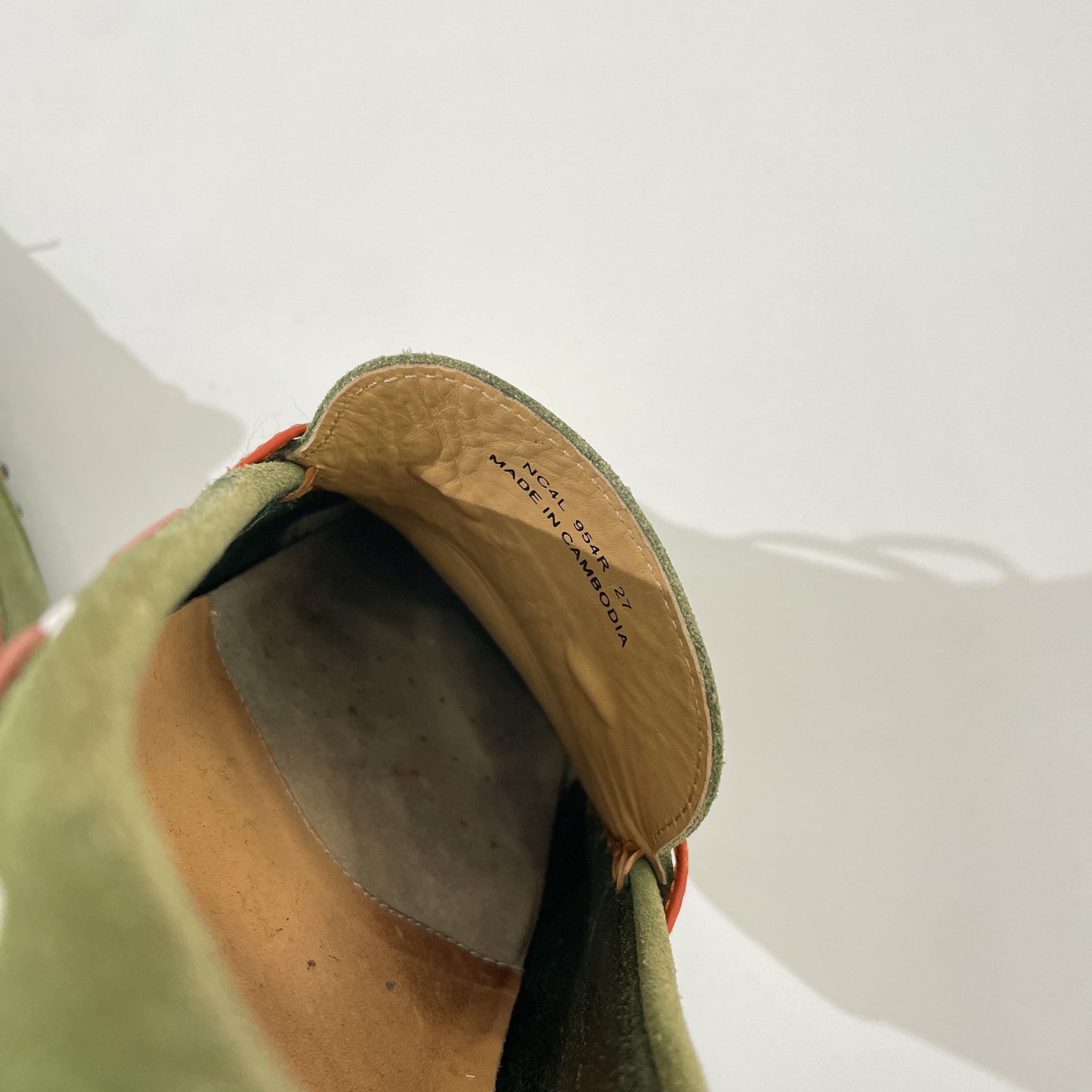 REGAL リーガル スウェード デッキシューズ 27cm/グリーン/NC4L 954R