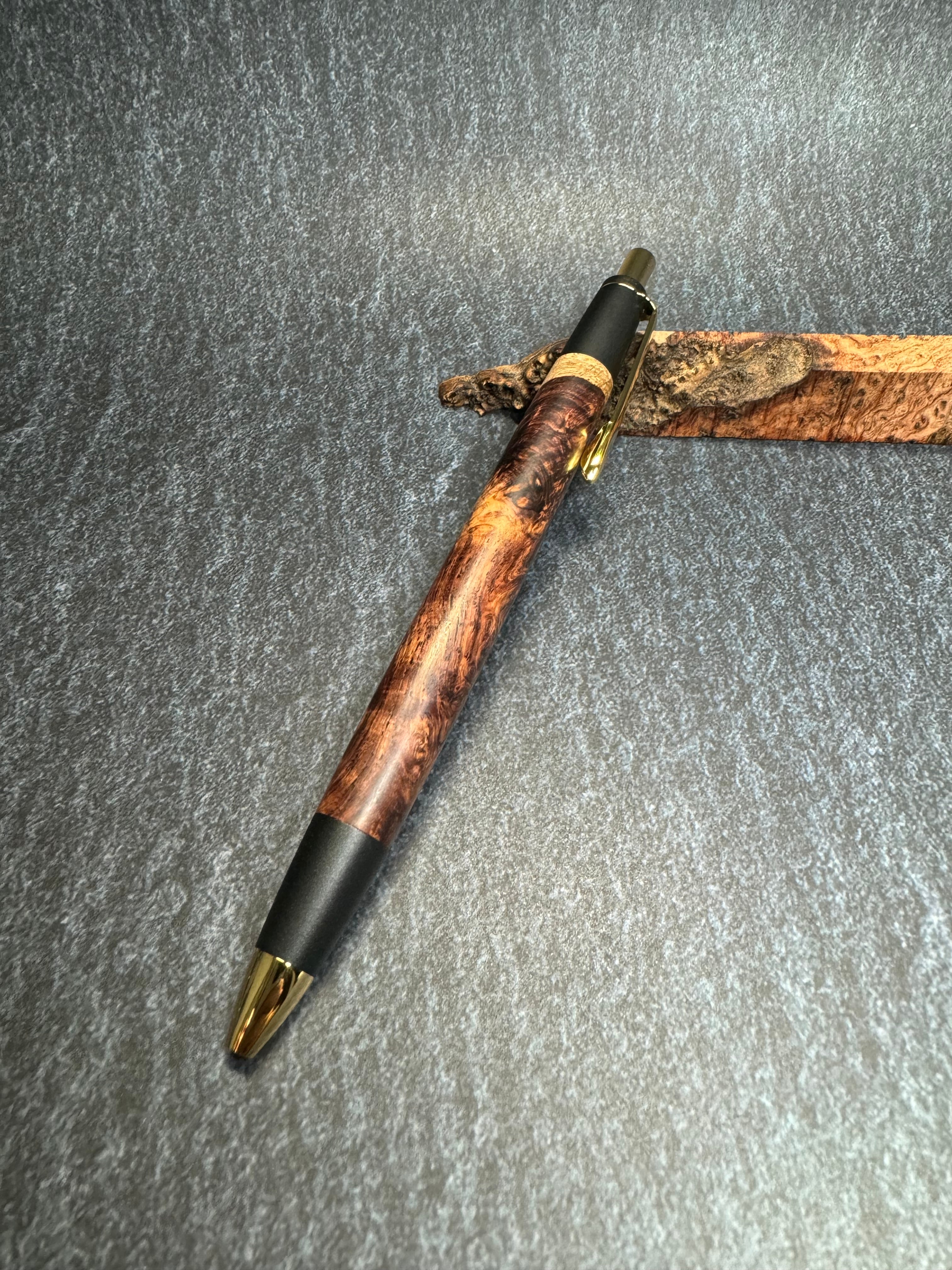 ホンジュラスローズウッド瘤杢極上ツートン 新型シャープペンシル0.5mm
